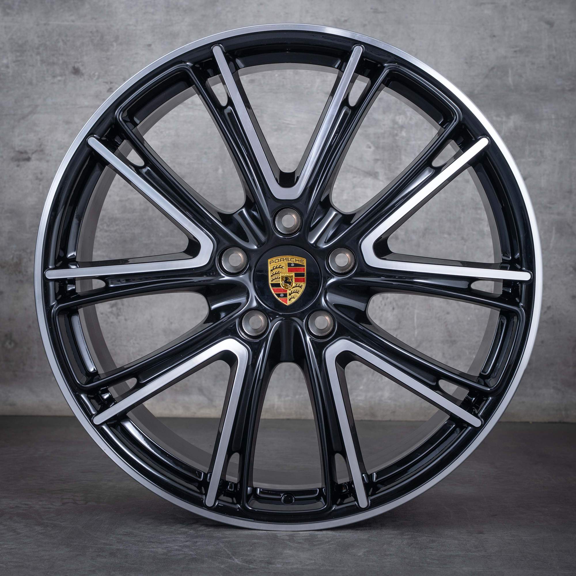Oryginalne felgi Porsche Panamera 21 cali 971 letnie koła 971601025M 971601025N Exclusive Design czarne Polerowane NOWOŚĆ