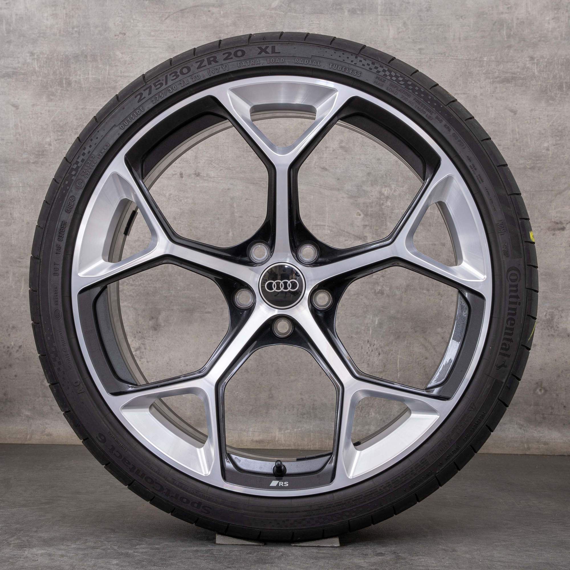 Audi RS4 RS5 jantes e pneus inverno 20 polegadas B9 8W F5 8W0601025GJ granito polido NOVO