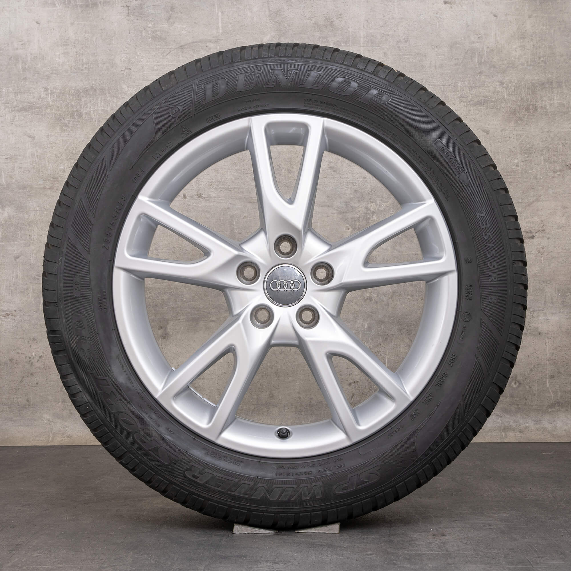 OEM Audi A6 winter wheels 18 inch 4G C7 allroad quattro rims 4G9071498 silver