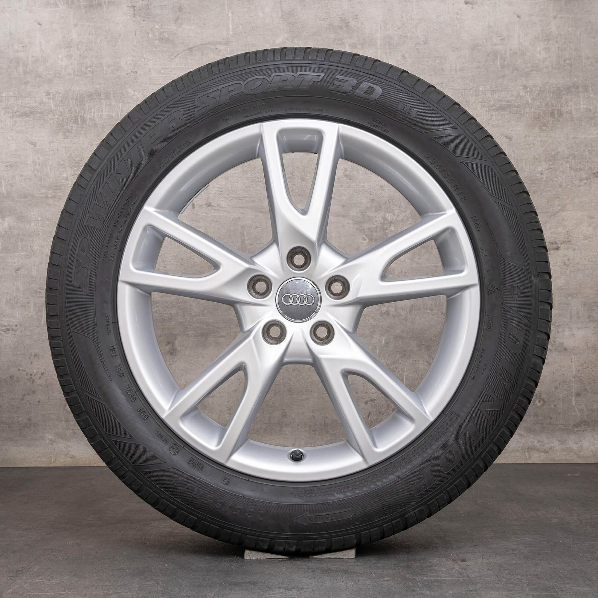 OEM Audi A6 winter wheels 18 inch 4G C7 allroad quattro rims 4G9071498 silver