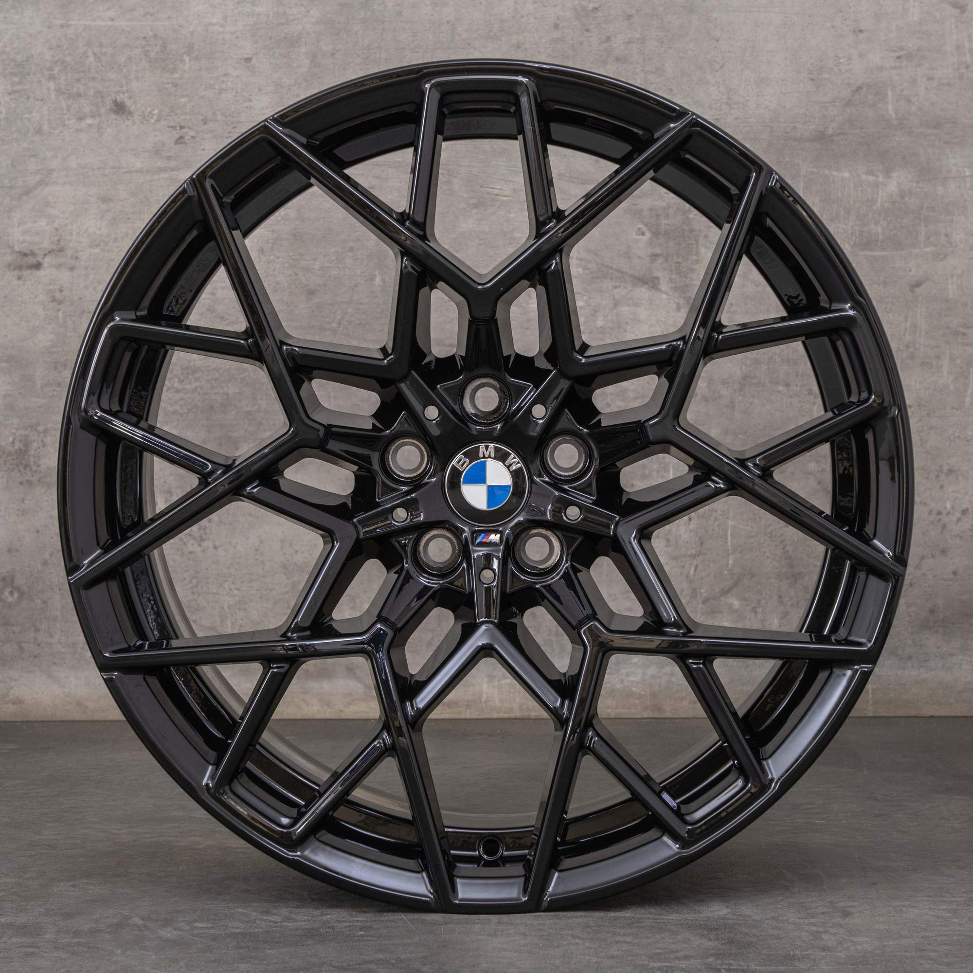 Alkuperäiset BMW M8 & Competition -vanteet 20 tuumaa F91 F92 F93 Styling 813 M 8089568 8089569 musta kiiltävästi