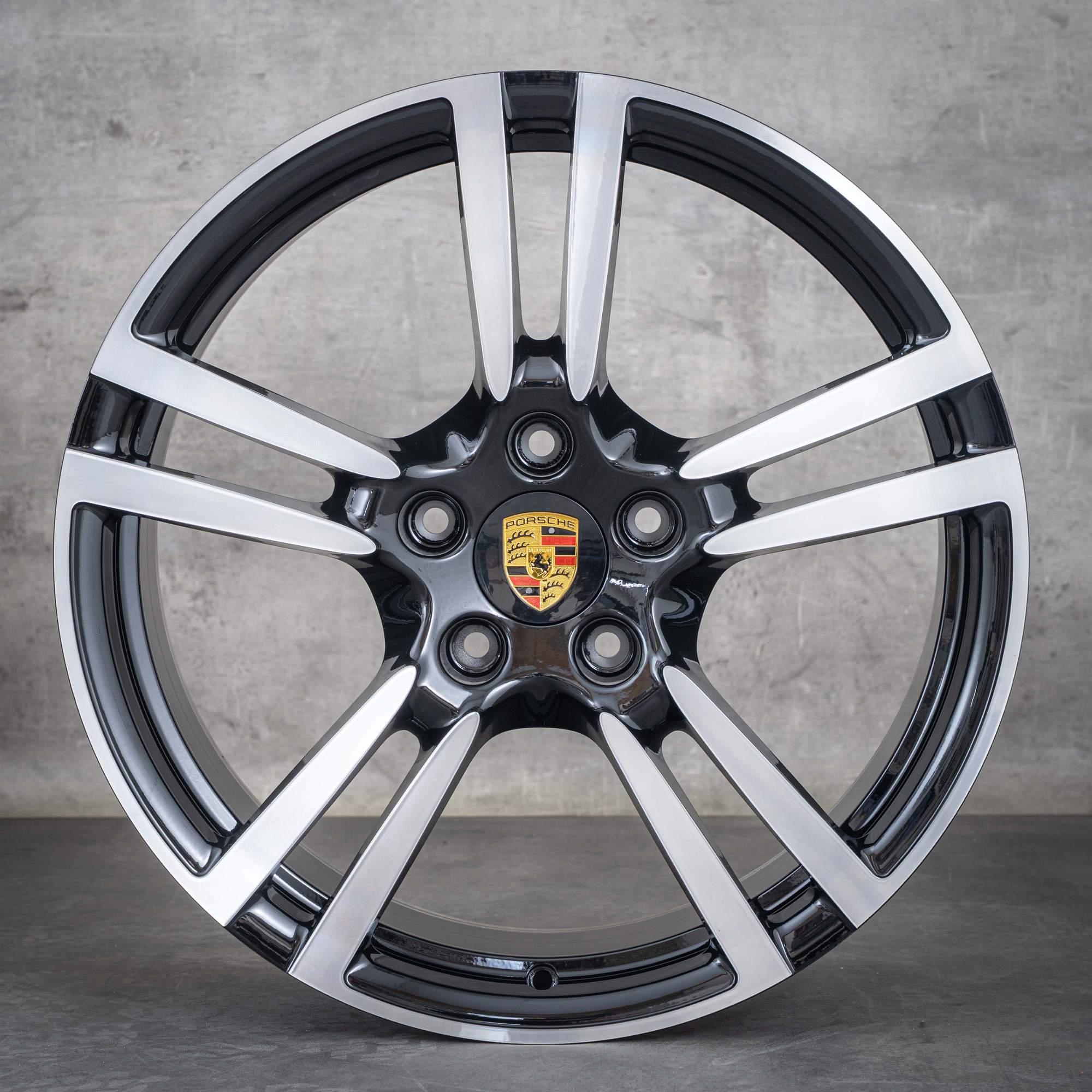 Oryginał Porsche Panamera 970 Felgi 20 cali G1 97036217806 97036219204 Turbo II Koła czarne polerowane NOWOŚĆ