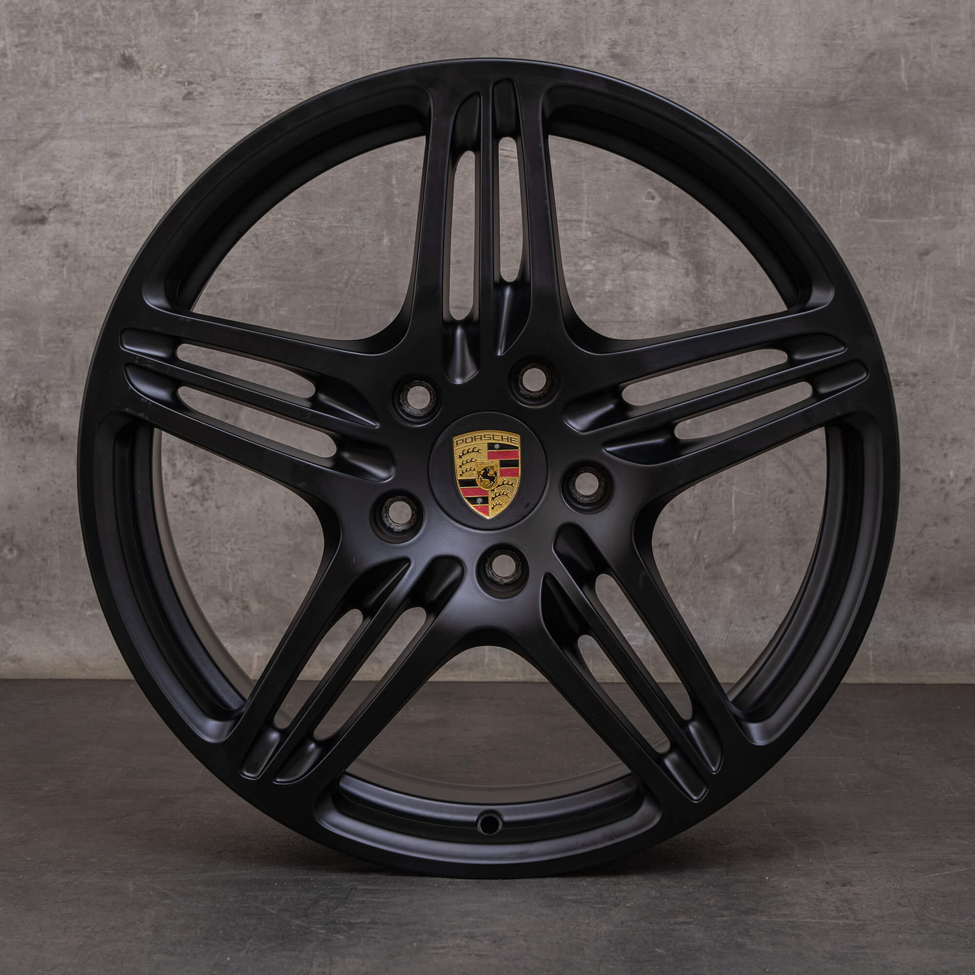 OEM Porsche 911 997 Rims 19 inch 99736215602 99736216202 black matt