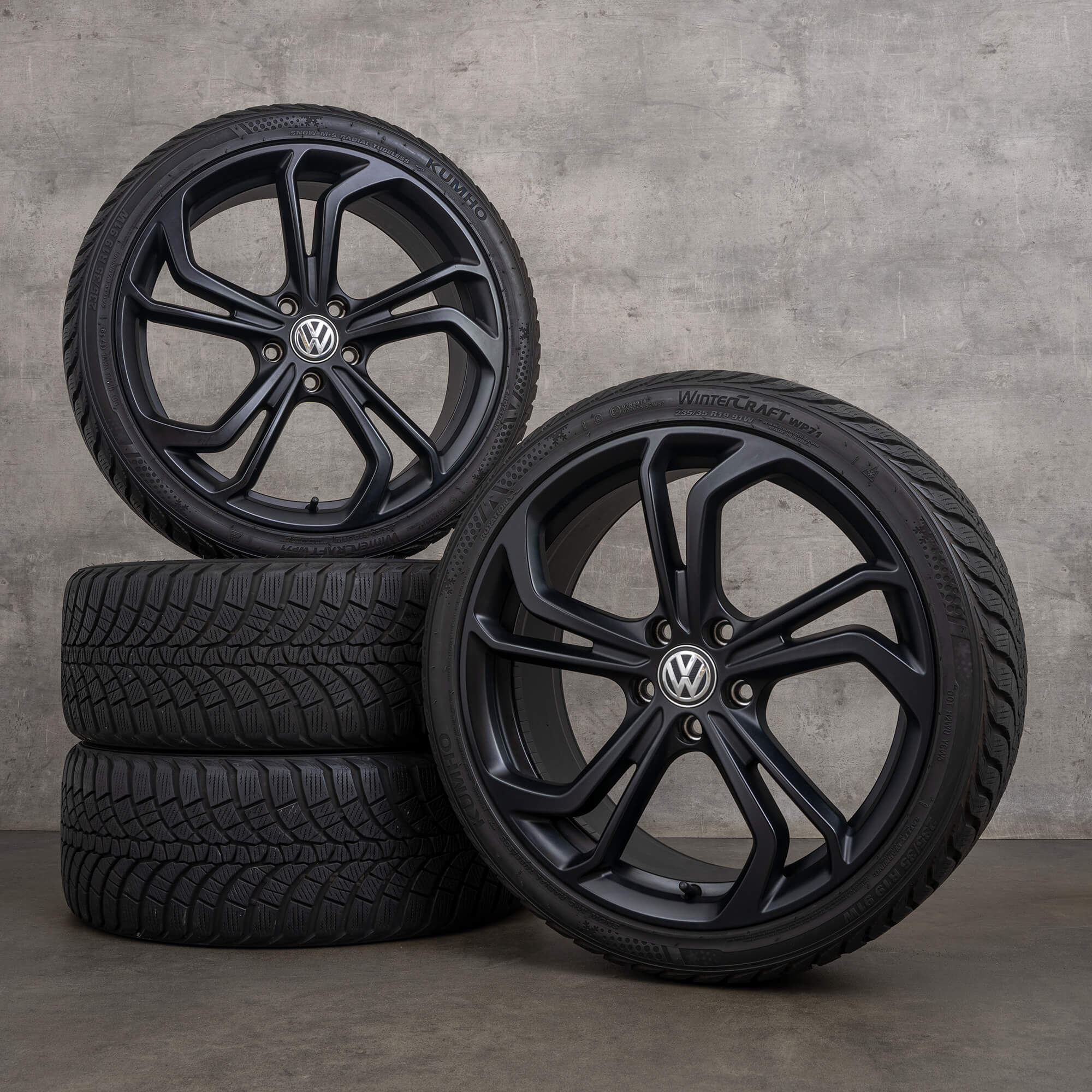 Volkswagen VW Golf 7 VII winter wheels tires 19 inch rims Reifnitz 5G0601025EB