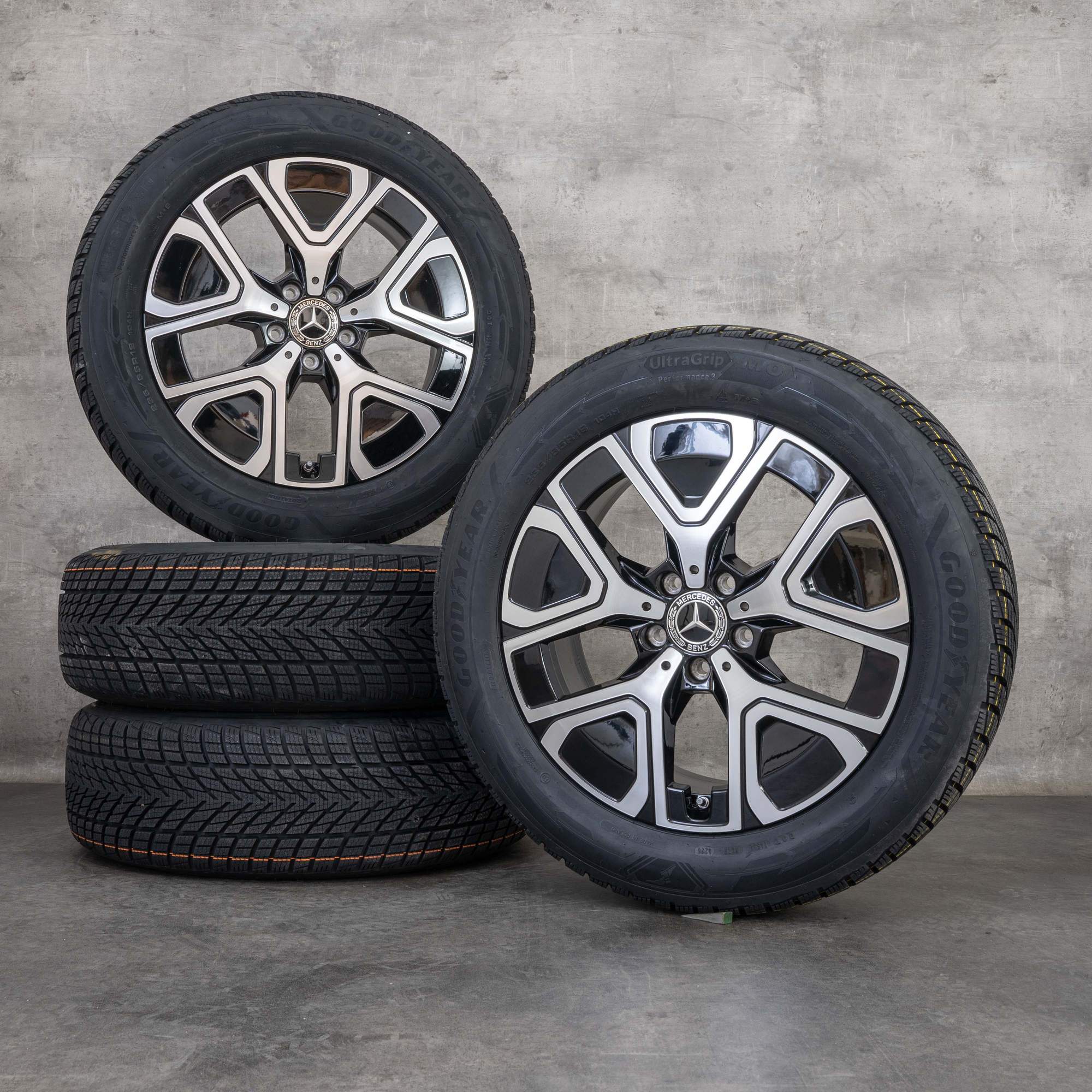 Originele Mercedes Benz GLB EQ winterwielen 18 inch X244 velgen A2444010700 A2444010800 zwart gepolijst
