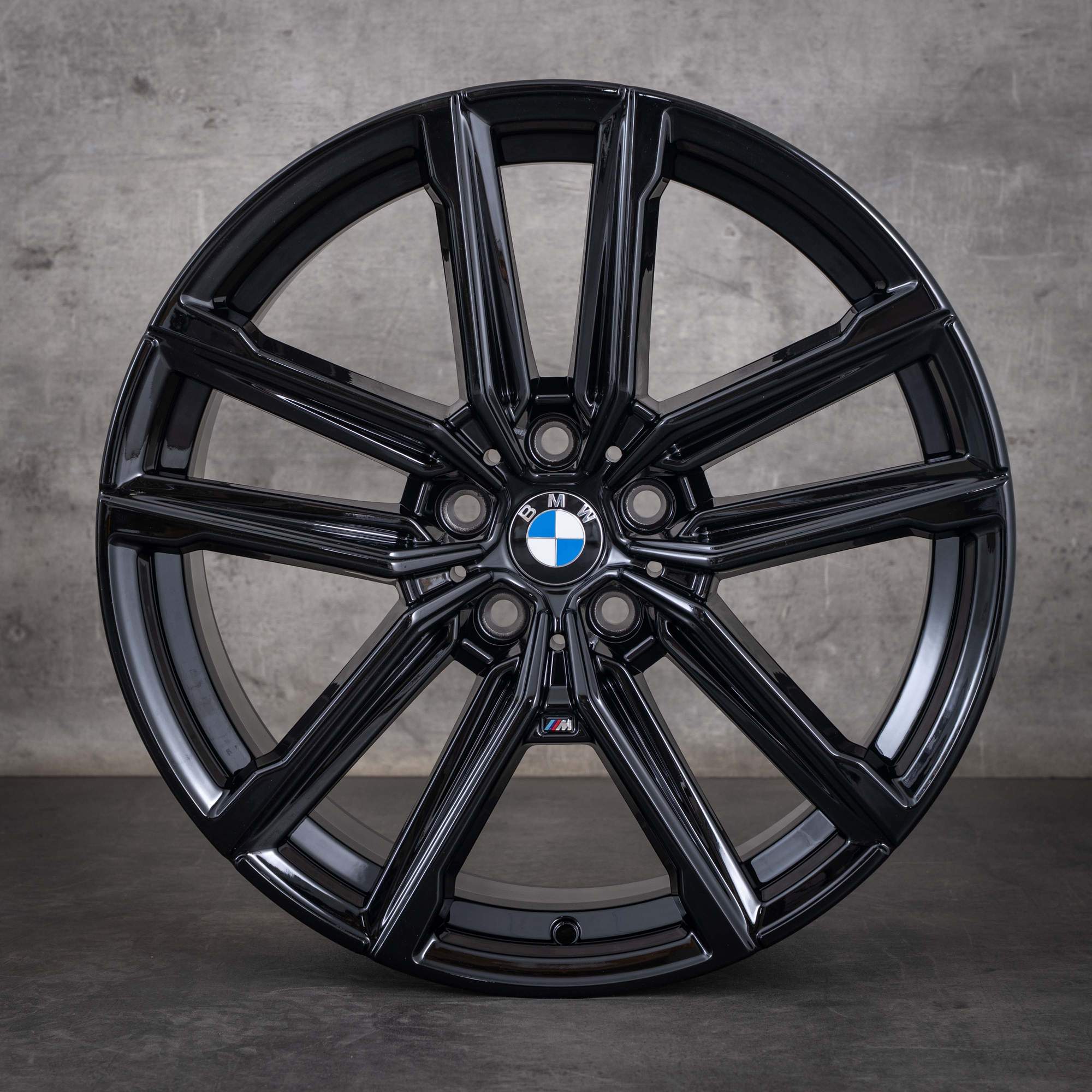 Oryginalne felgi BMW serii 2, Seria 3 i 4, 19 cali, G42, G20, G21, G22, G23, stylizacja 797 M, 8747000, 8747001, czarny połysk