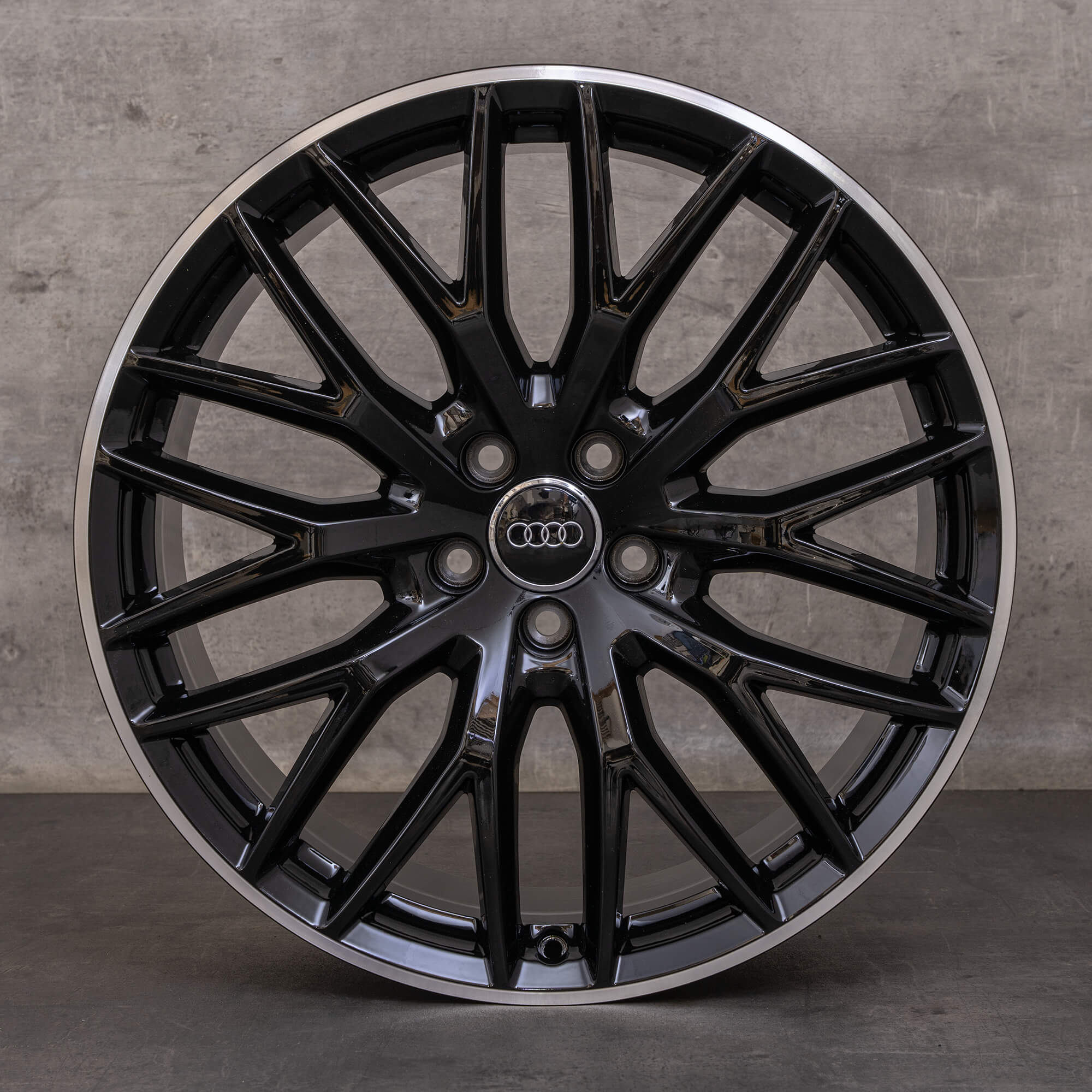 Originele Audi A7 S7 A8 S8 velgen 20 inch 4G C7 D4 4H0601025DC zwart gepolijst NIEUW