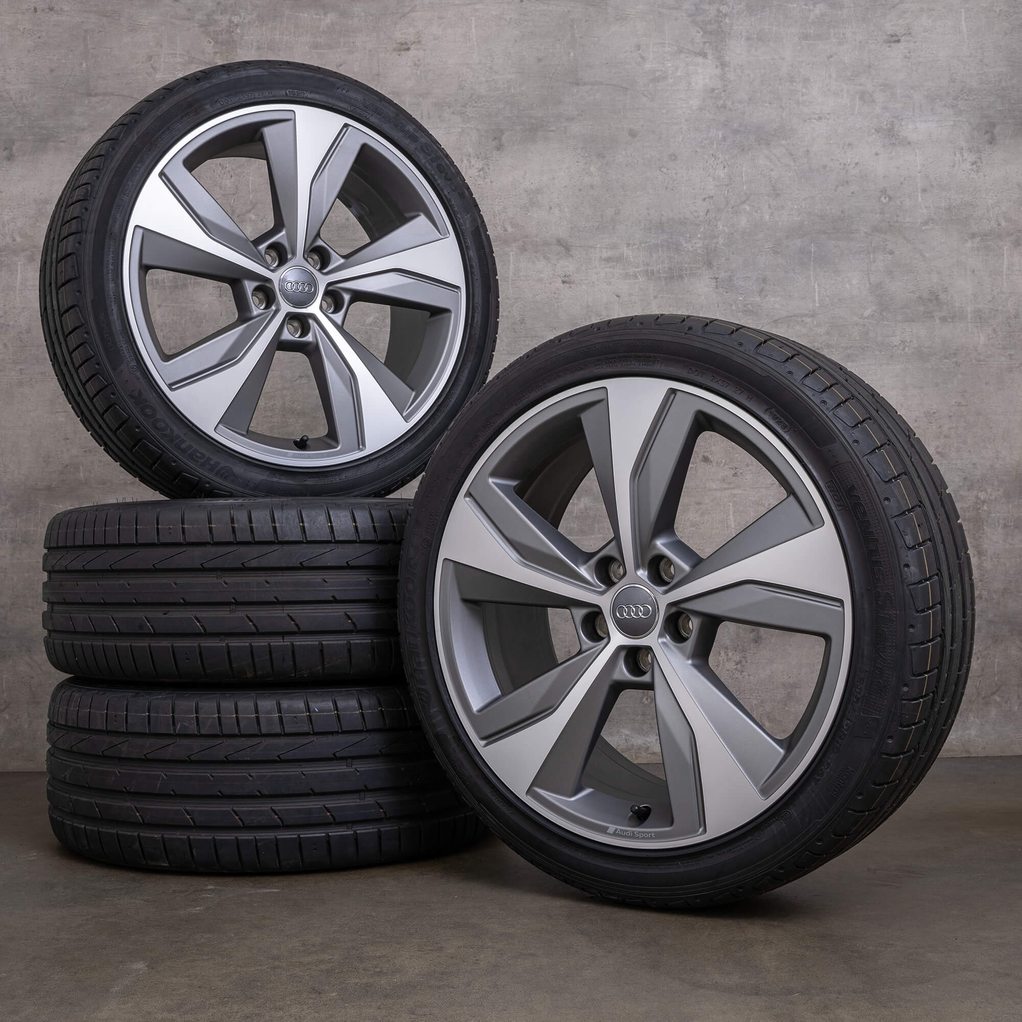 Original Audi Q2 SQ2 Felgen 19 Zoll GA Sommerräder Turbine 81A601025AN anthrazit matt glanzgedreht NEU