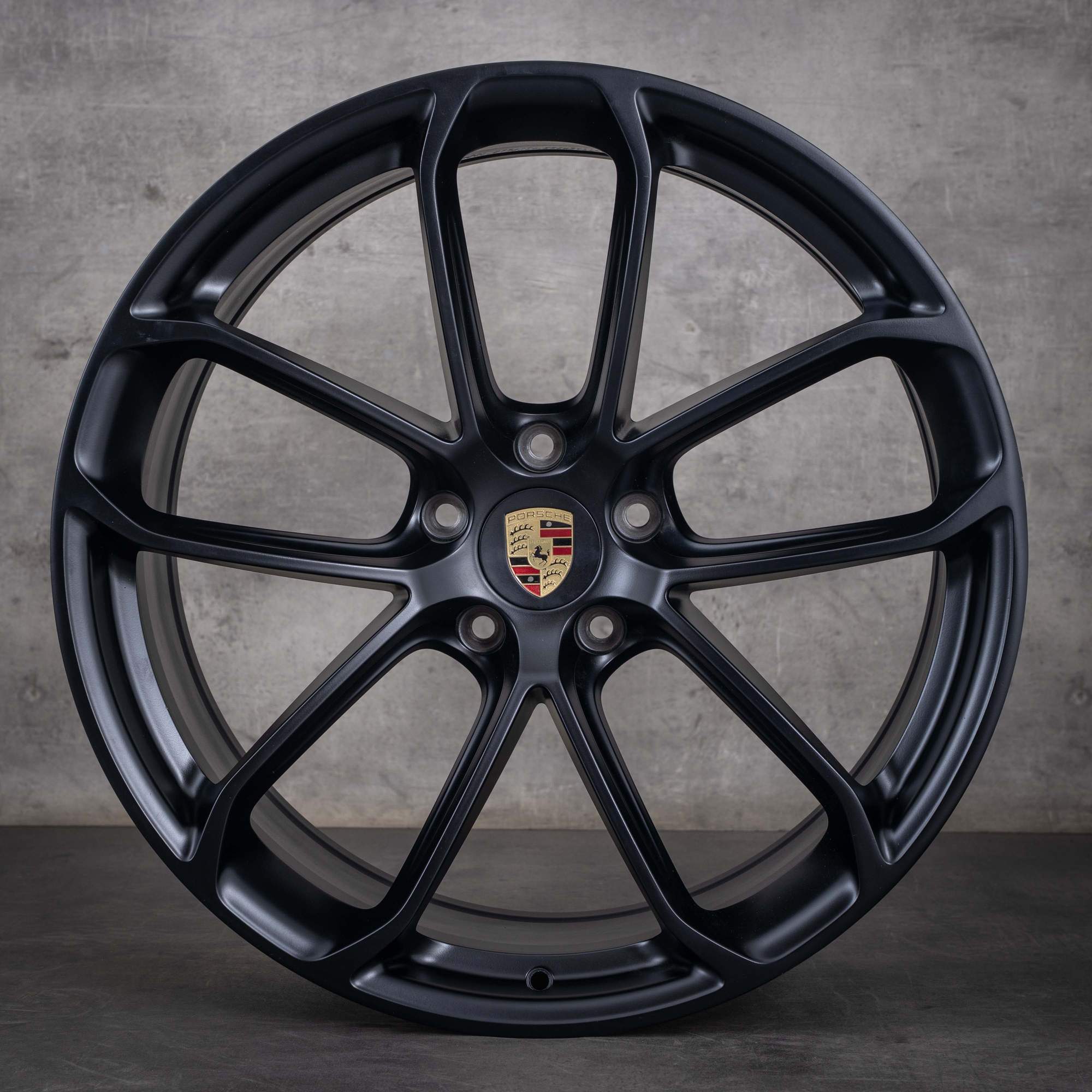 Alkuperäiset Porsche Cayenne vanteet 22 tuuman 9YA II Turbo GT 9Y3601025BA 9Y3601025AP musta matta