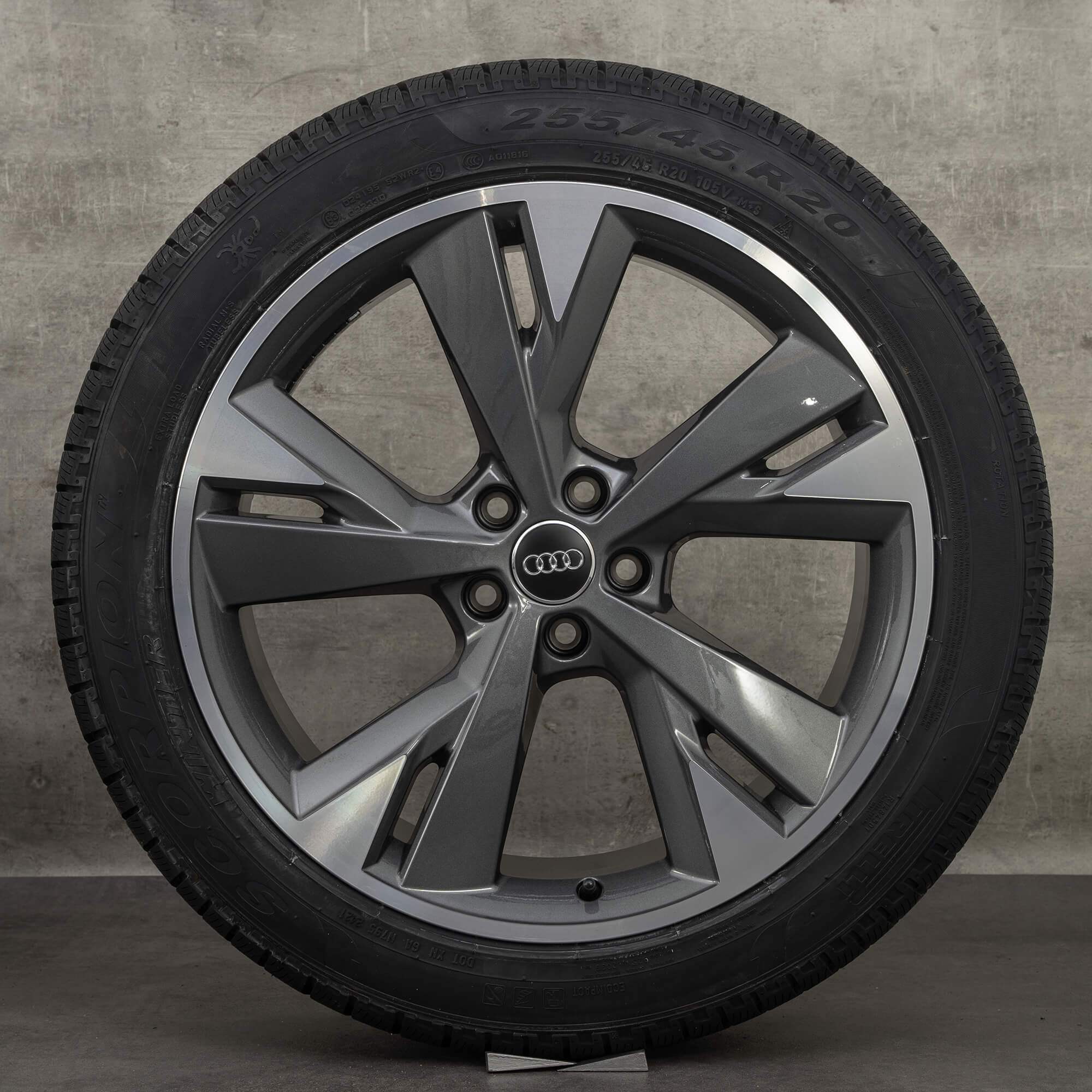 Audi 20 tommer fælge Q4 e-tron komplette vinterhjul 89A601025M 89A601025E NYHED