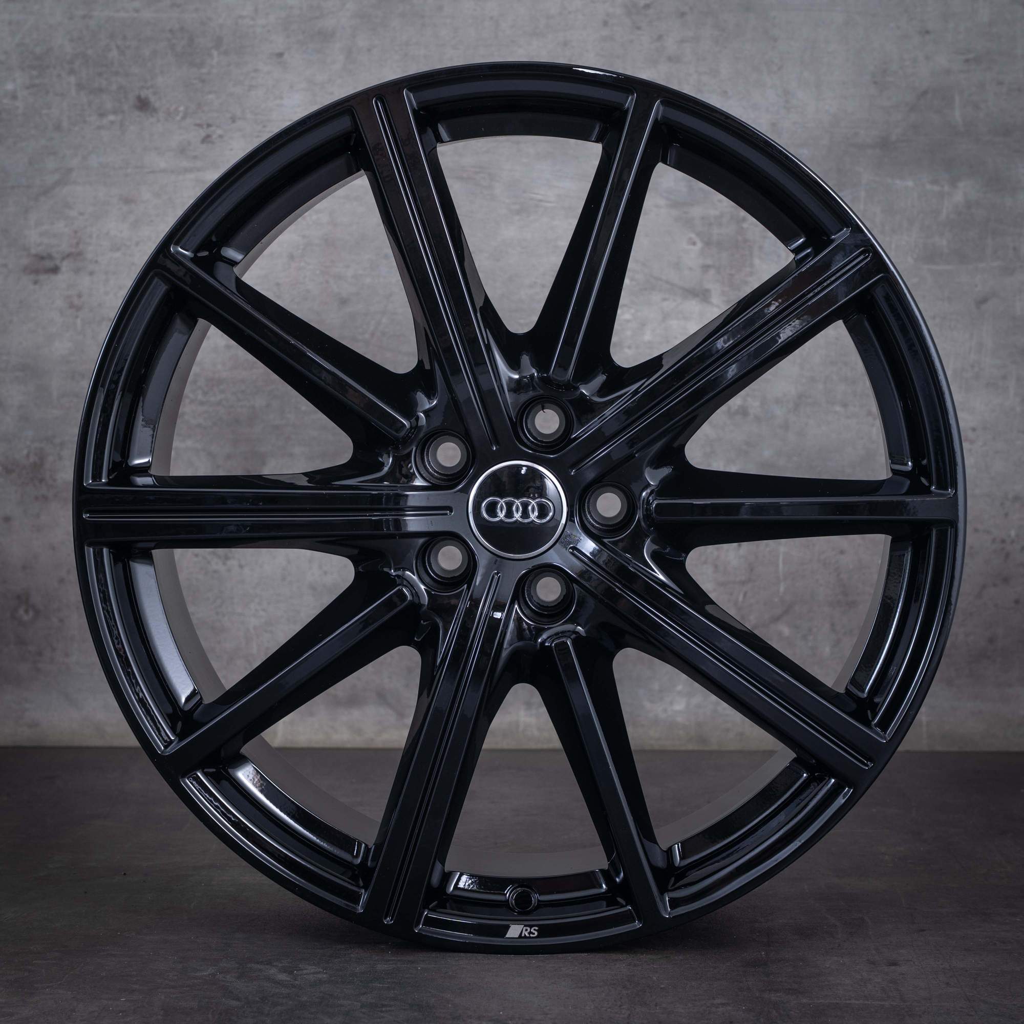Cerchi originali Audi A6 S6 da 20 pollici 4K C8 4K0601025CB nero lucido