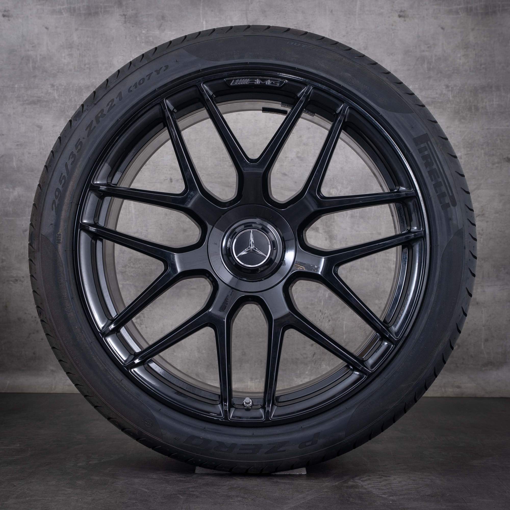 Original Mercedes Benz GLC 63 & S AMG Felgen 21 Zoll C253 X253 Sommerräder A2534014000 A2534014100 schwarz glanz