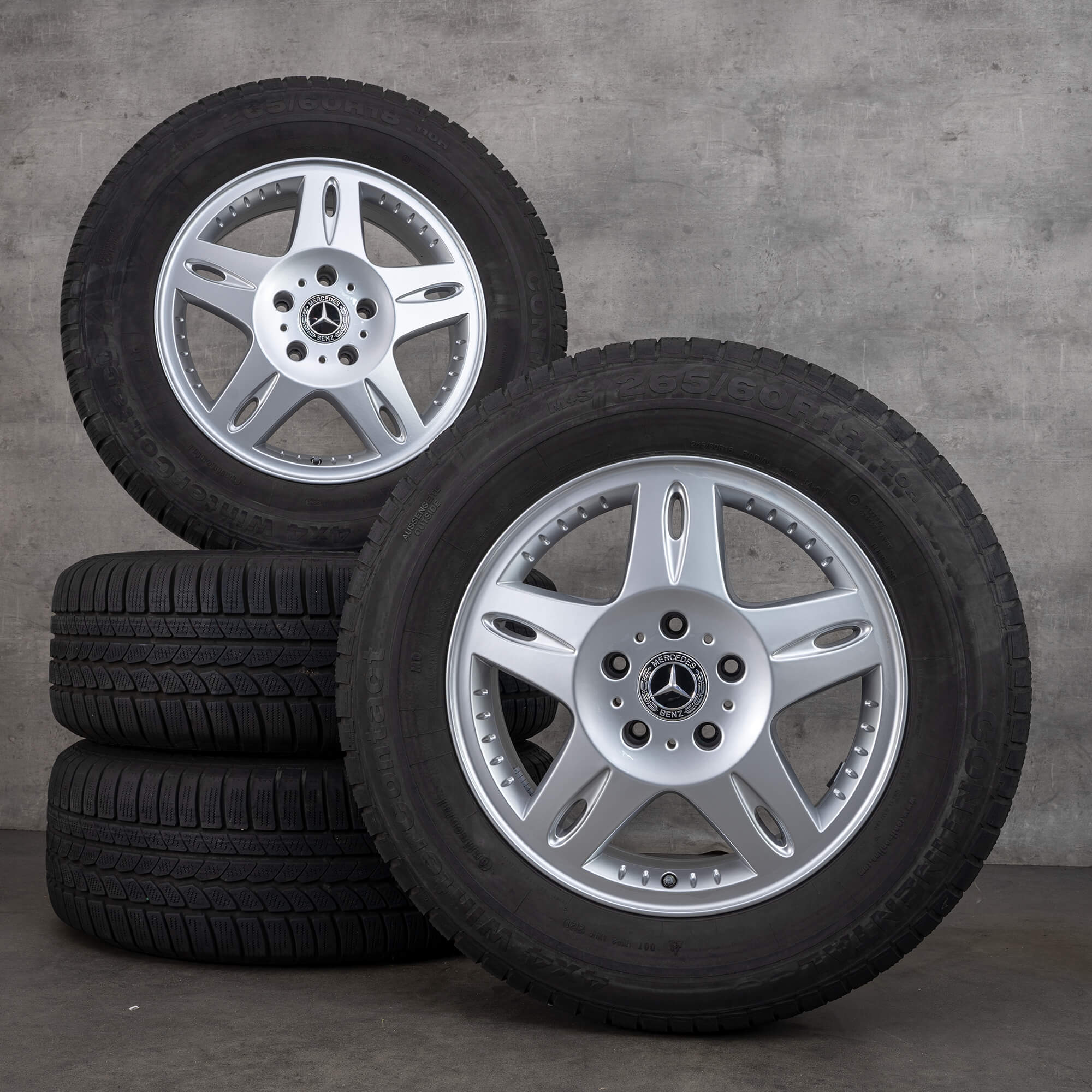 OEM Mercedes Benz G-Class AMG winter wheels 18 inch W463 W463A rims A4634011202 silver