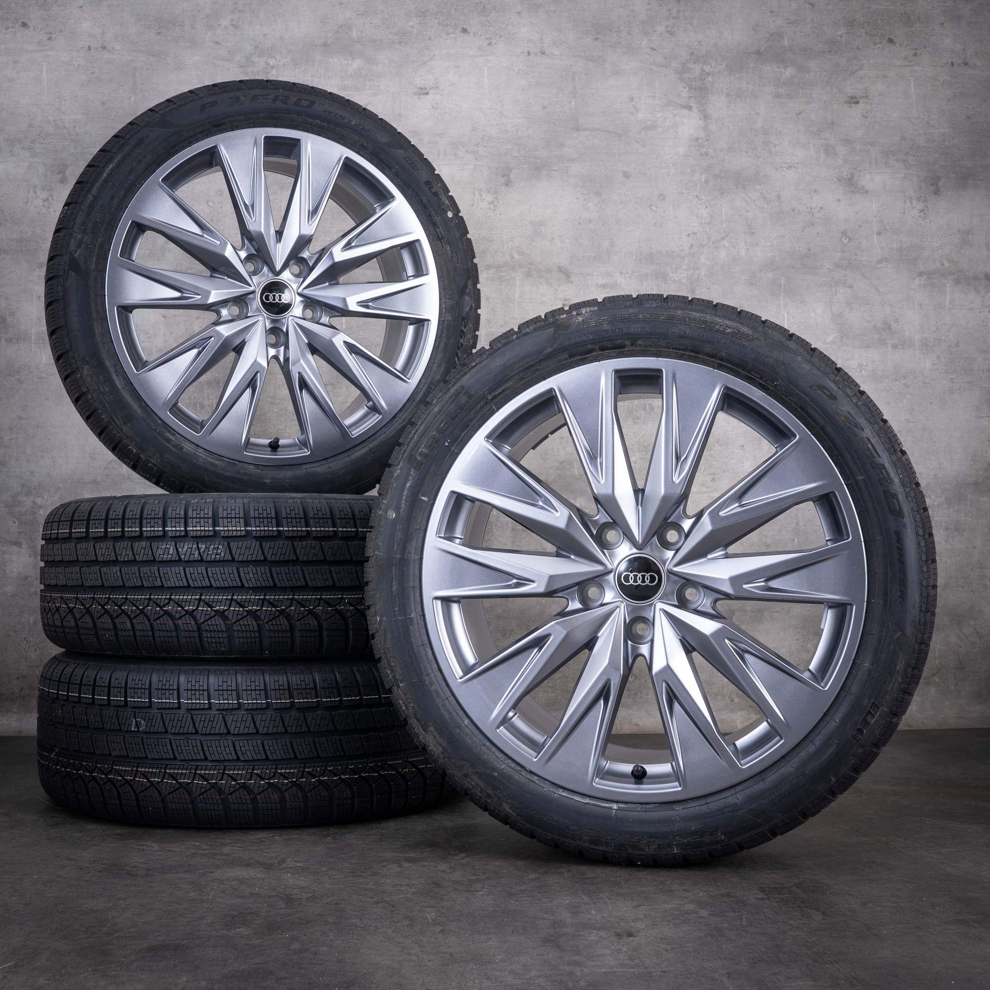 Oryginalne koła zimowe do Audi A6 e-tron felgi 20 cali GH 85E601025AR 85E601025AS szary metalik NOWE