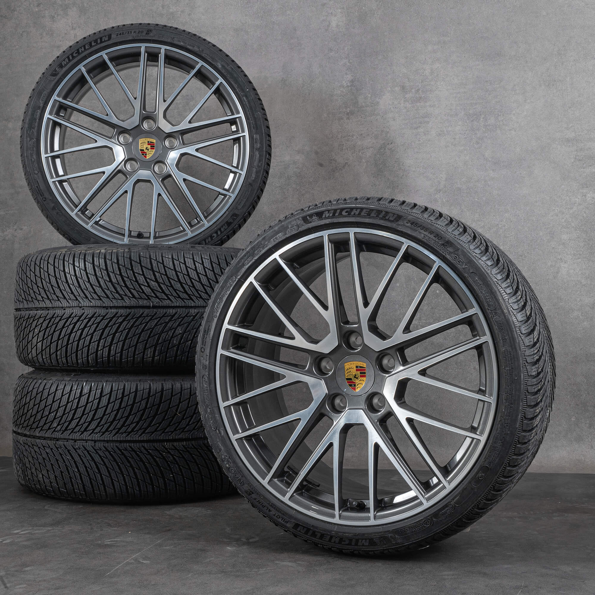 Originale Porsche 992.1 fælge 20 21 tommer 992044603AA Turbo S vinterdæk med