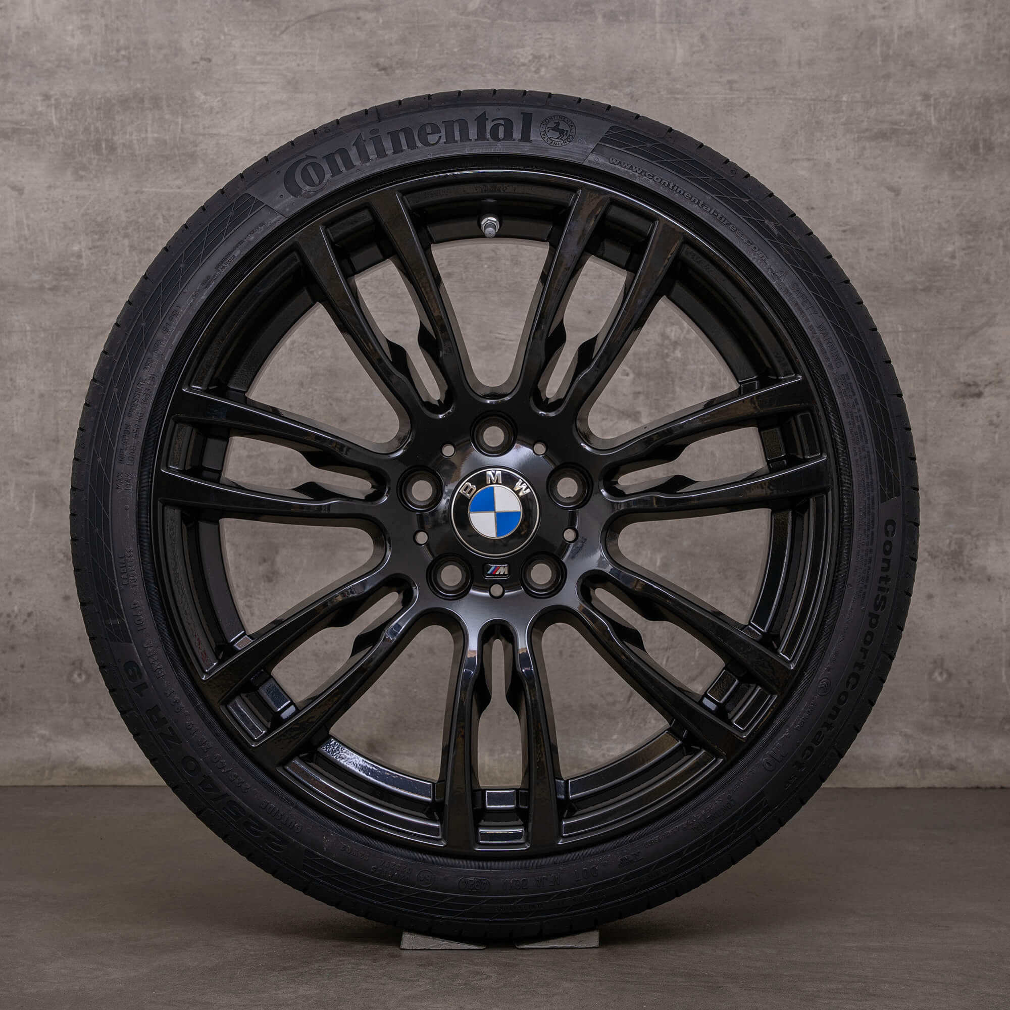 Original BMW Série 3 Jantes 4 19 pouces F30 F31 F32 F33 F36 Gran Coupé Pneus d'été Styling 403 M 7845882 7845883 noir brillant