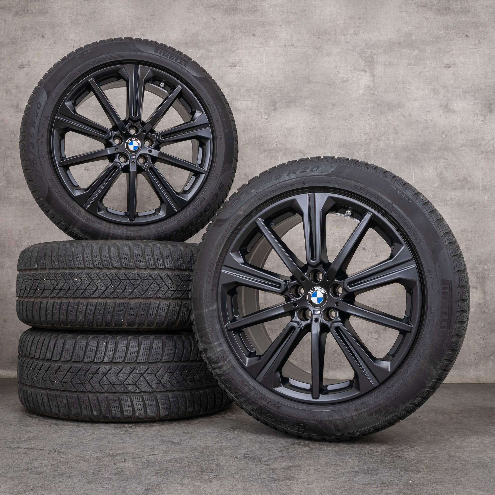 Originales BMW X5 X6 llantas 20 pulgadas G05 G06 ruedas de verano estilo 748 M 6883765 negro mate