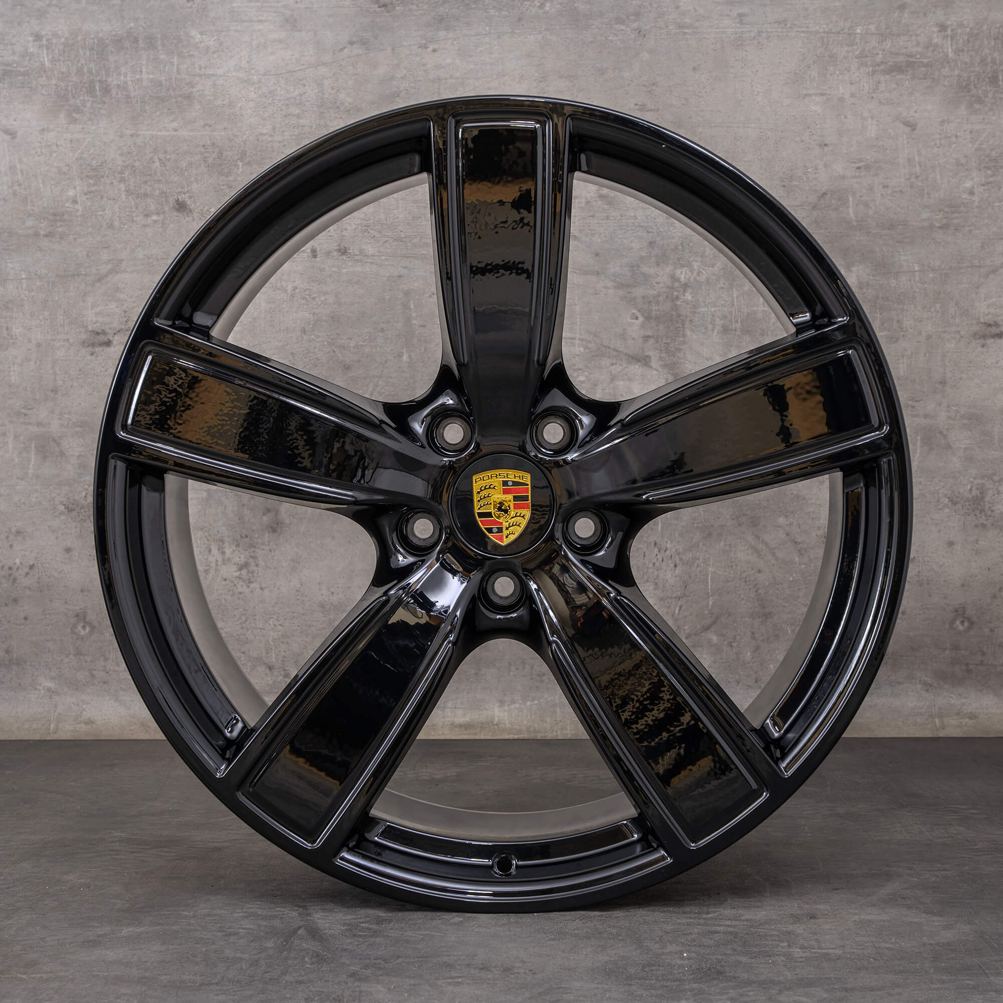 Originali Porsche Cayenne cerchi auto 22 pollici 9YA Sport Classic 9Y0601025AP 9Y0601025AQ nero lucido
