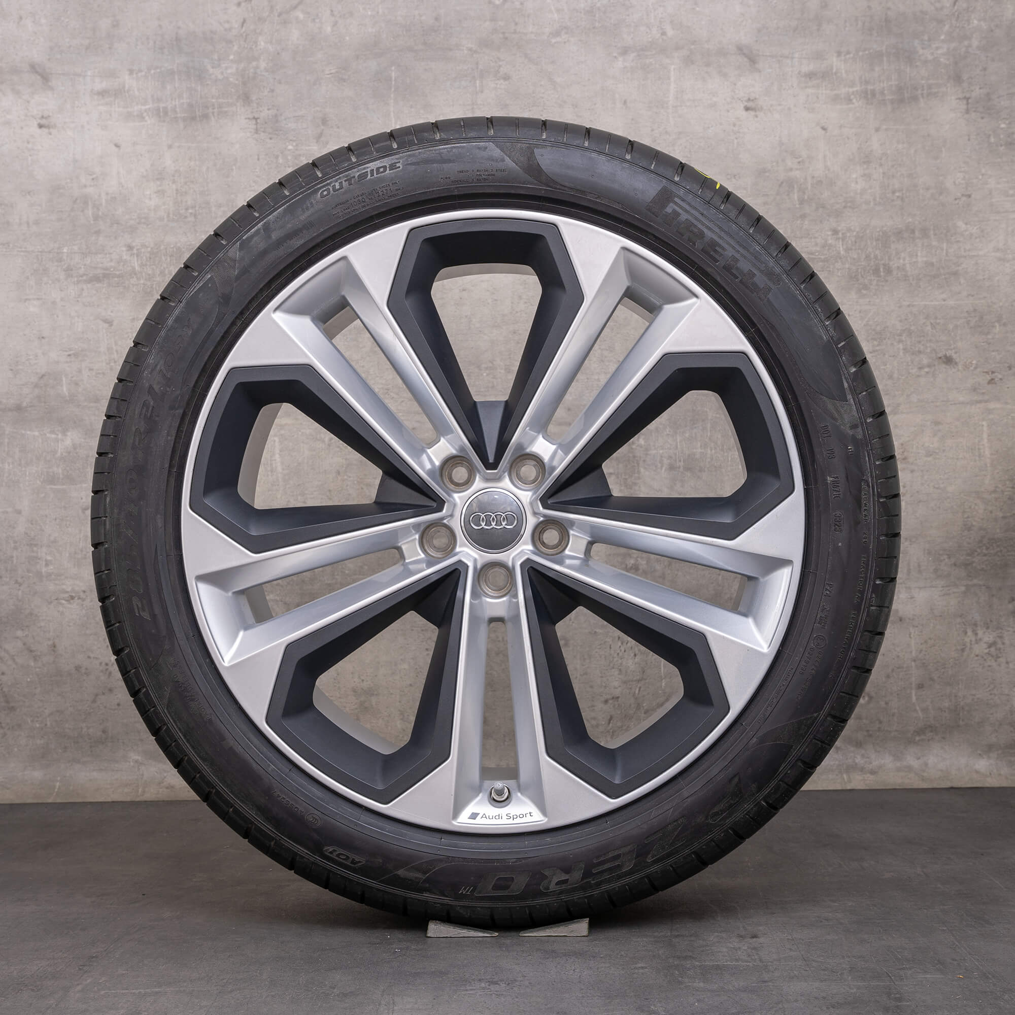 Original Audi Q7 SQ7 Felgen 21 Zoll 4M Sommerräder 4M0601025AK grau seidenmatt