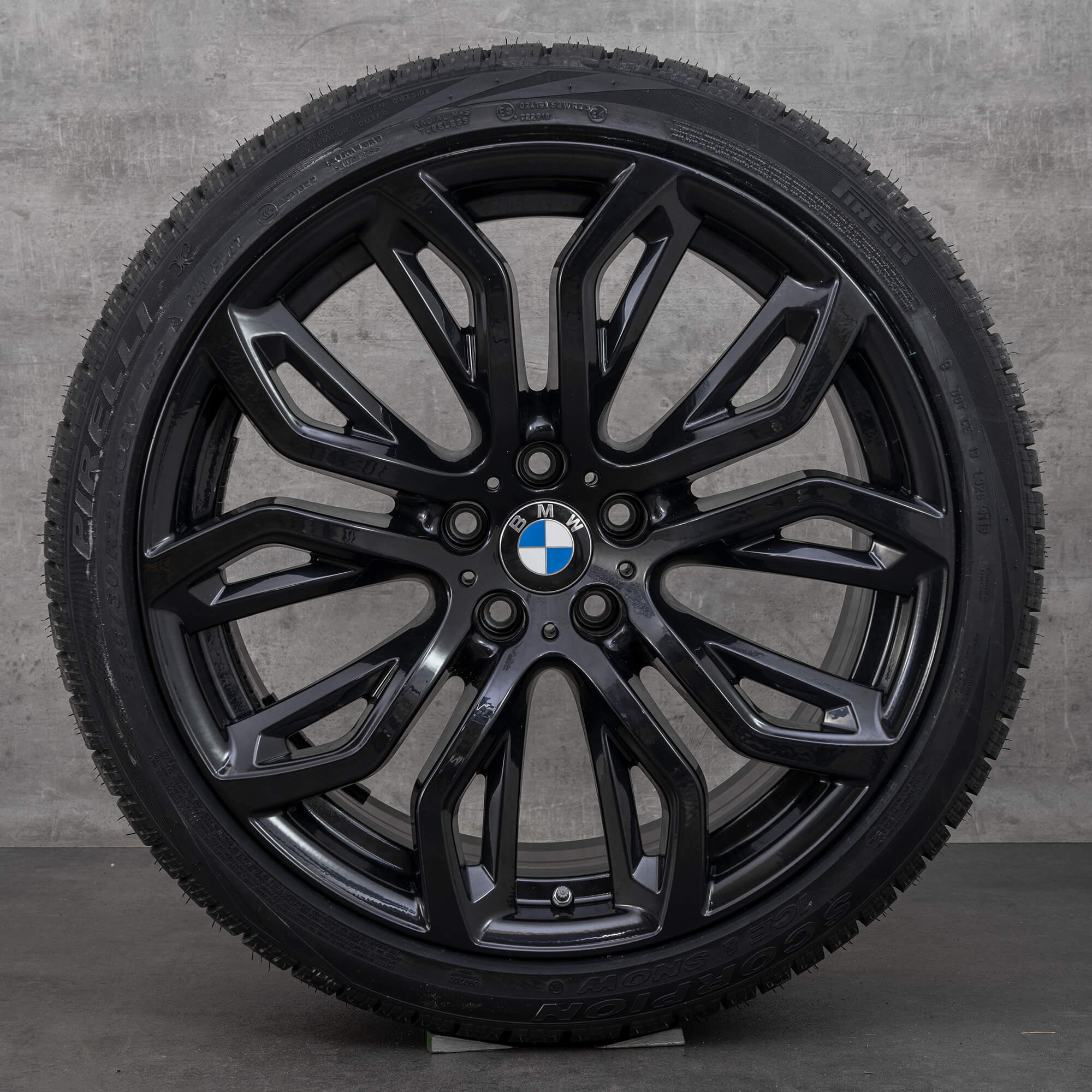 Oryginalne BMW X5M X6 X6M koła zimowe 21 cali E70 E71 felgi stylizacja 375 M 6796149 6796151 czarny