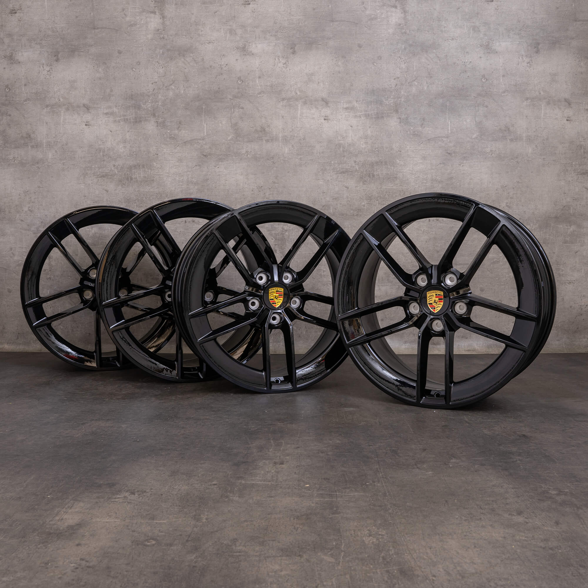 Llantas originales Porsche 911 20 21 pulgadas 992 II 992601025ET 992601025GG negro brillo NUEVO