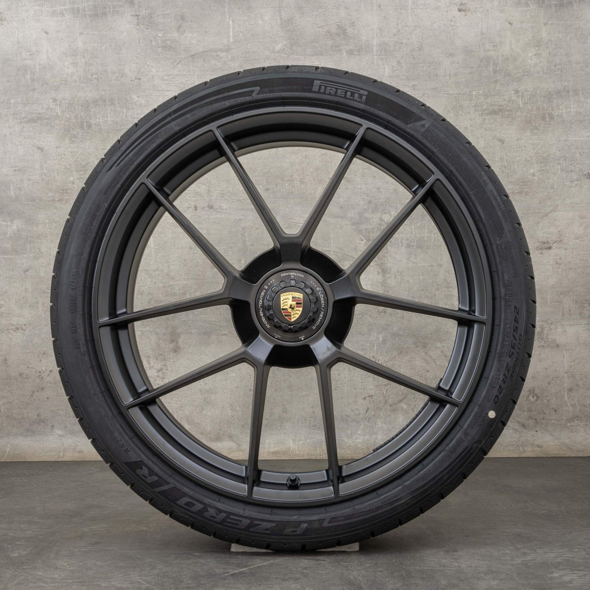 Originele Porsche 992 II velgen 20 21 inch Carrera GTS zomerwielen 992601025BT 992601025CA zwart mat NIEUW