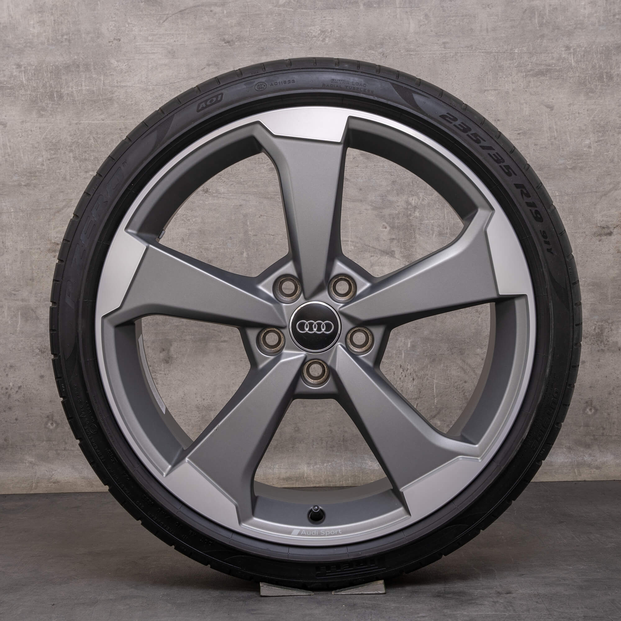 Original Audi A3 S3 RS3 Jantes 19 pouces 8V 8Y Sommerrder 8V0601025FA Rotor anthracite mat brillant