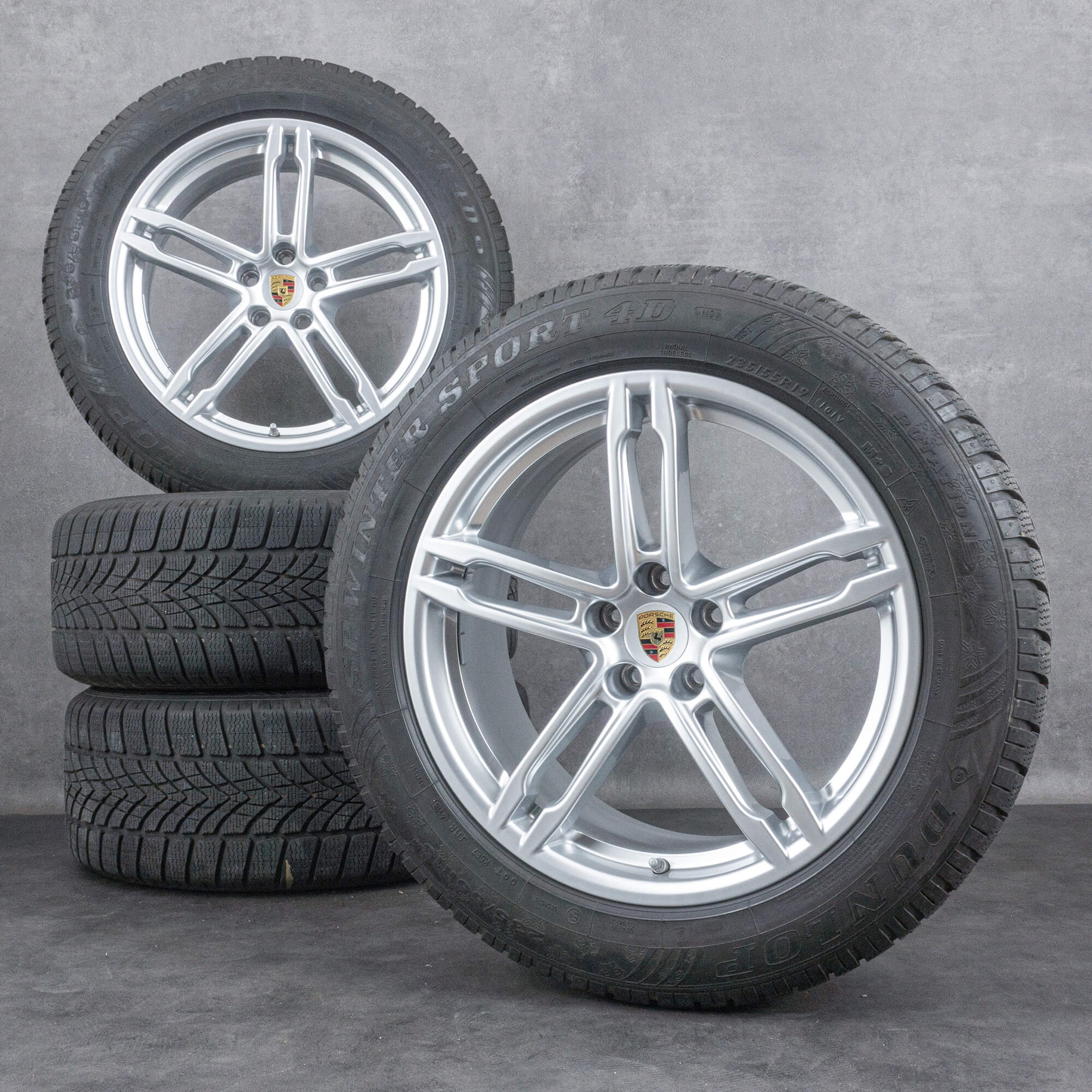 Originální 19 palcové disky Porsche Macan III II zimni pneumatiky winterrder z lehkých slitin