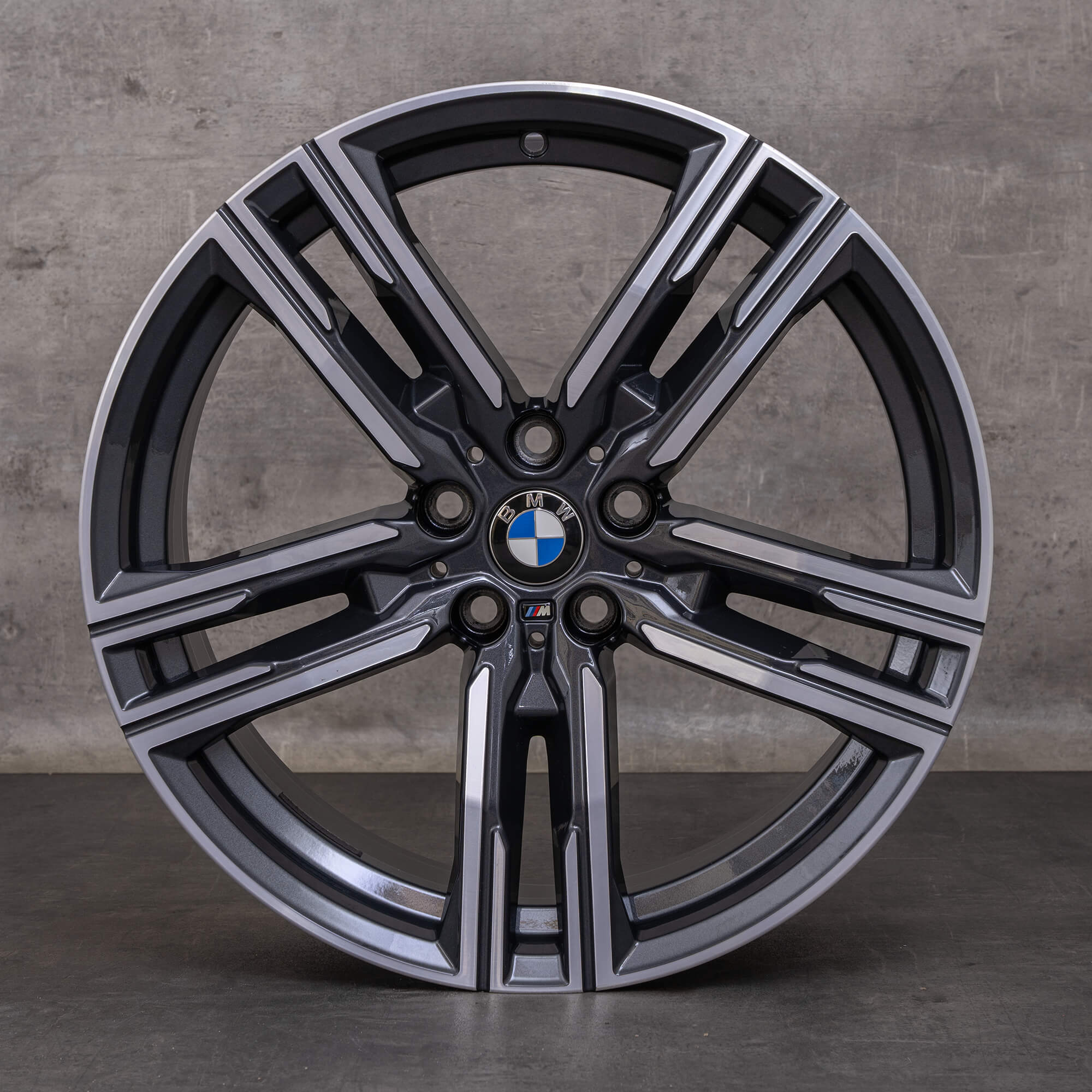 Alkuperäiset BMW 8-sarjan vanteet 19 tuuman G14 G15 G16 Styling 727 M 8090019 8090020 orbit harmaa kiillotettu.