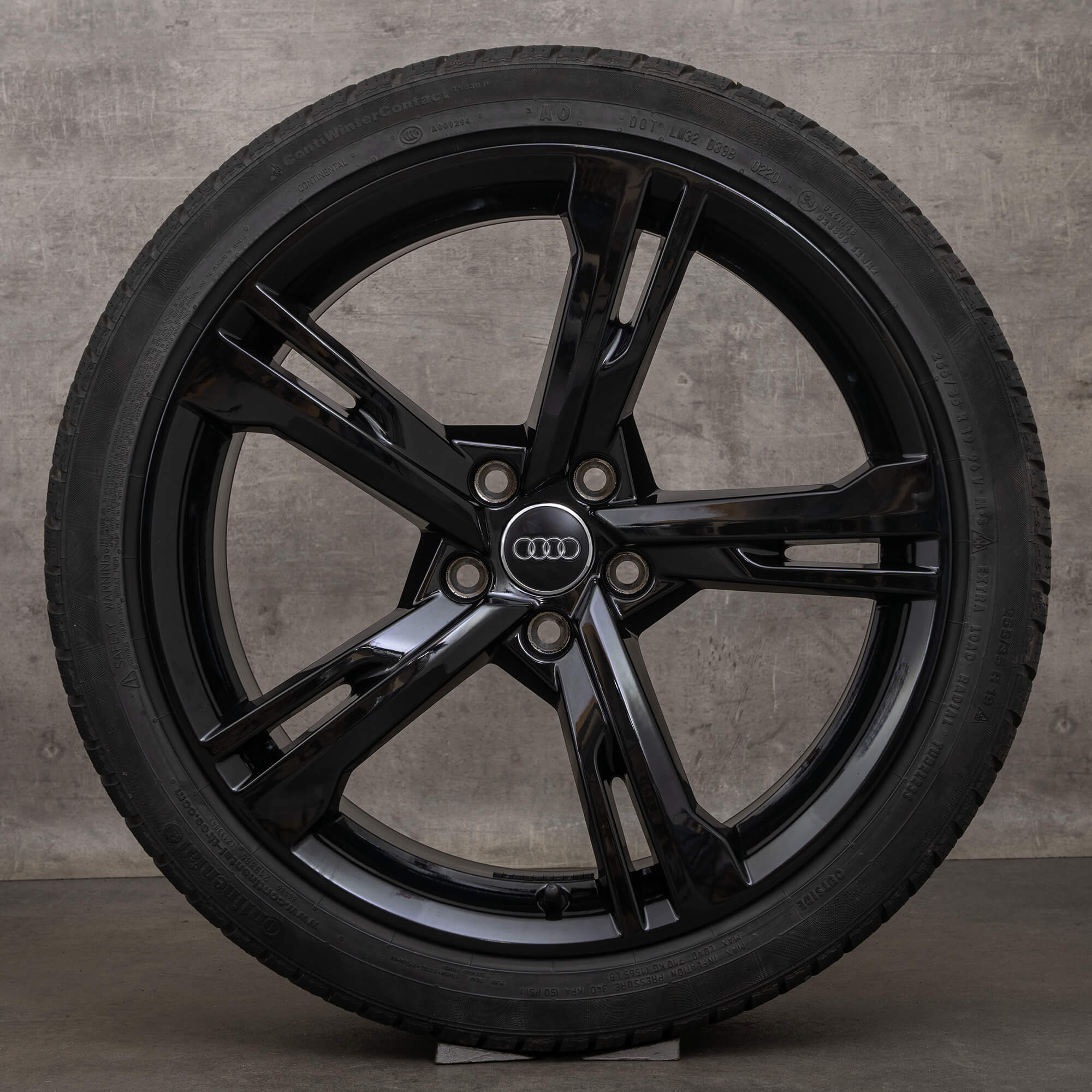 Original Audi A5 S5 F5 19 Zoll Felgen Winterräder Winterreifen Ramus Schwarz