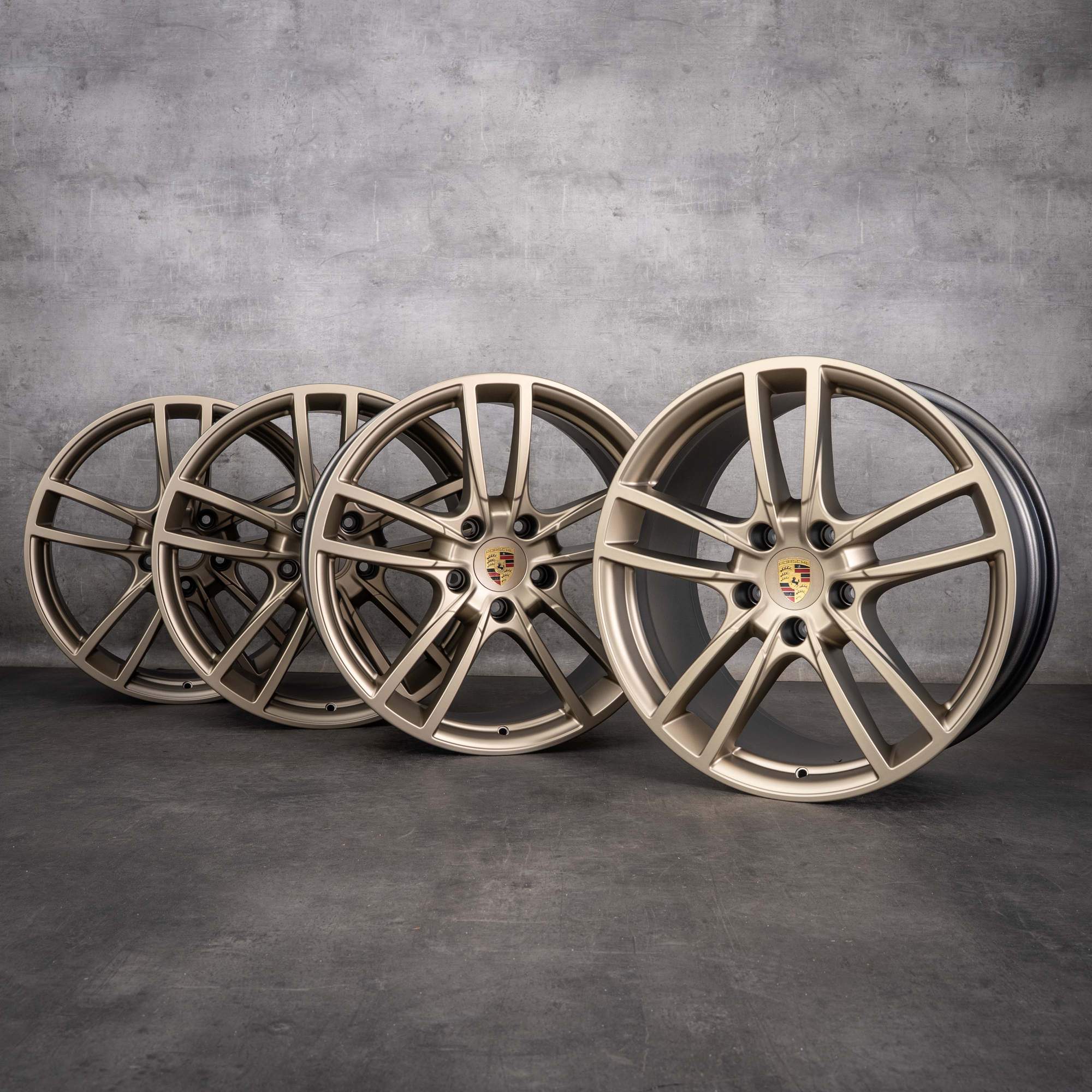 Oryginalne felgi Porsche Cayenne 20 cali 9YA E3 II 9Y0601025BB 9Y0601025BC neodyme matt