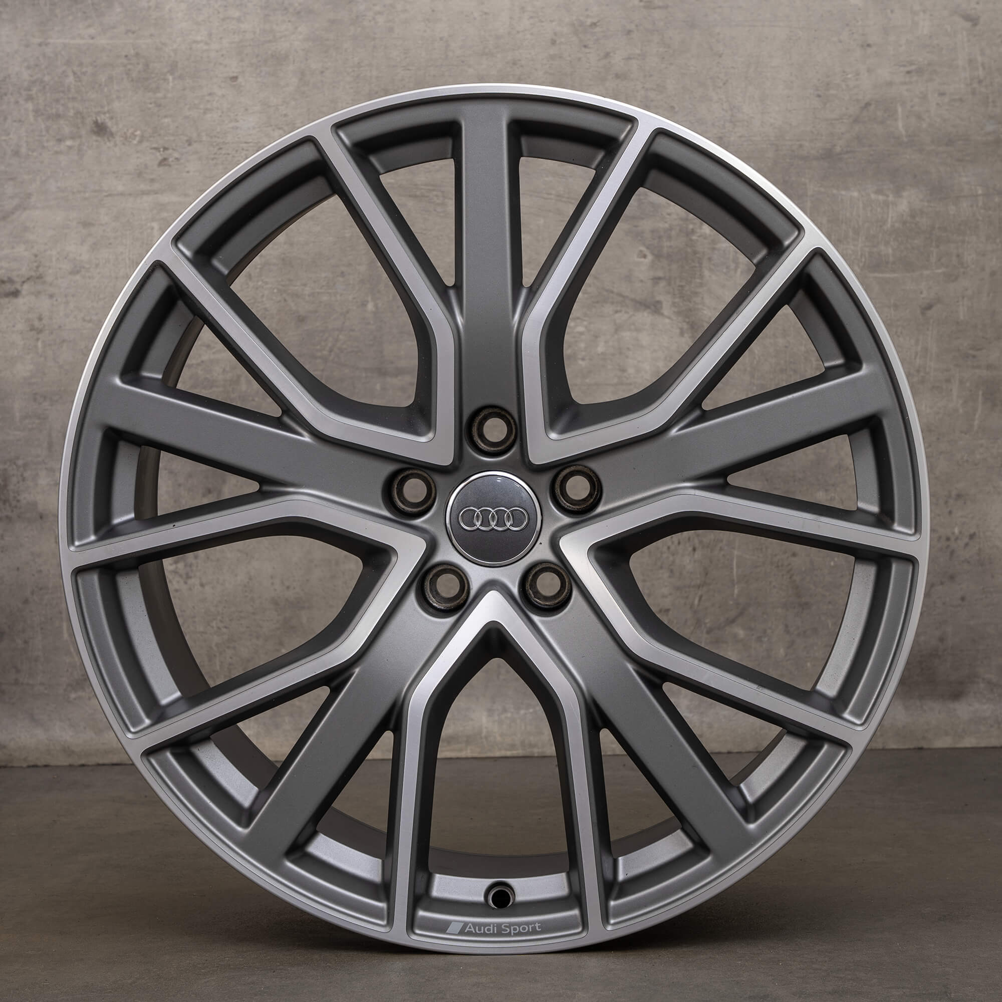 Jante originale Audi A6 S6 4K C8 20 inch 4K0601025AB negru mat 8.5