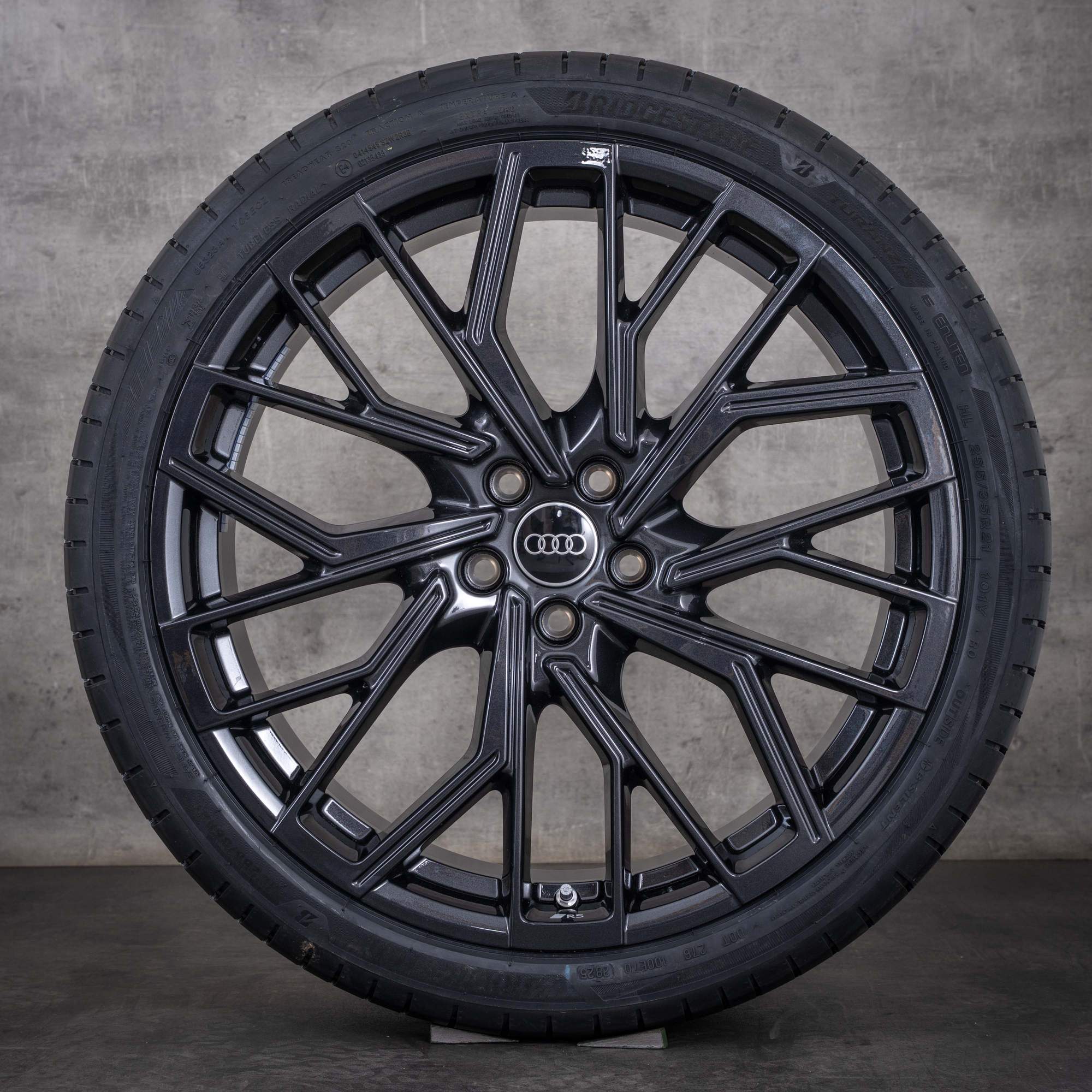 Cerchi originali Audi A6 S6 da 21 pollici 4K 4P C8 C9 per ruote estive 4P0601025R granito lucido NUOVI