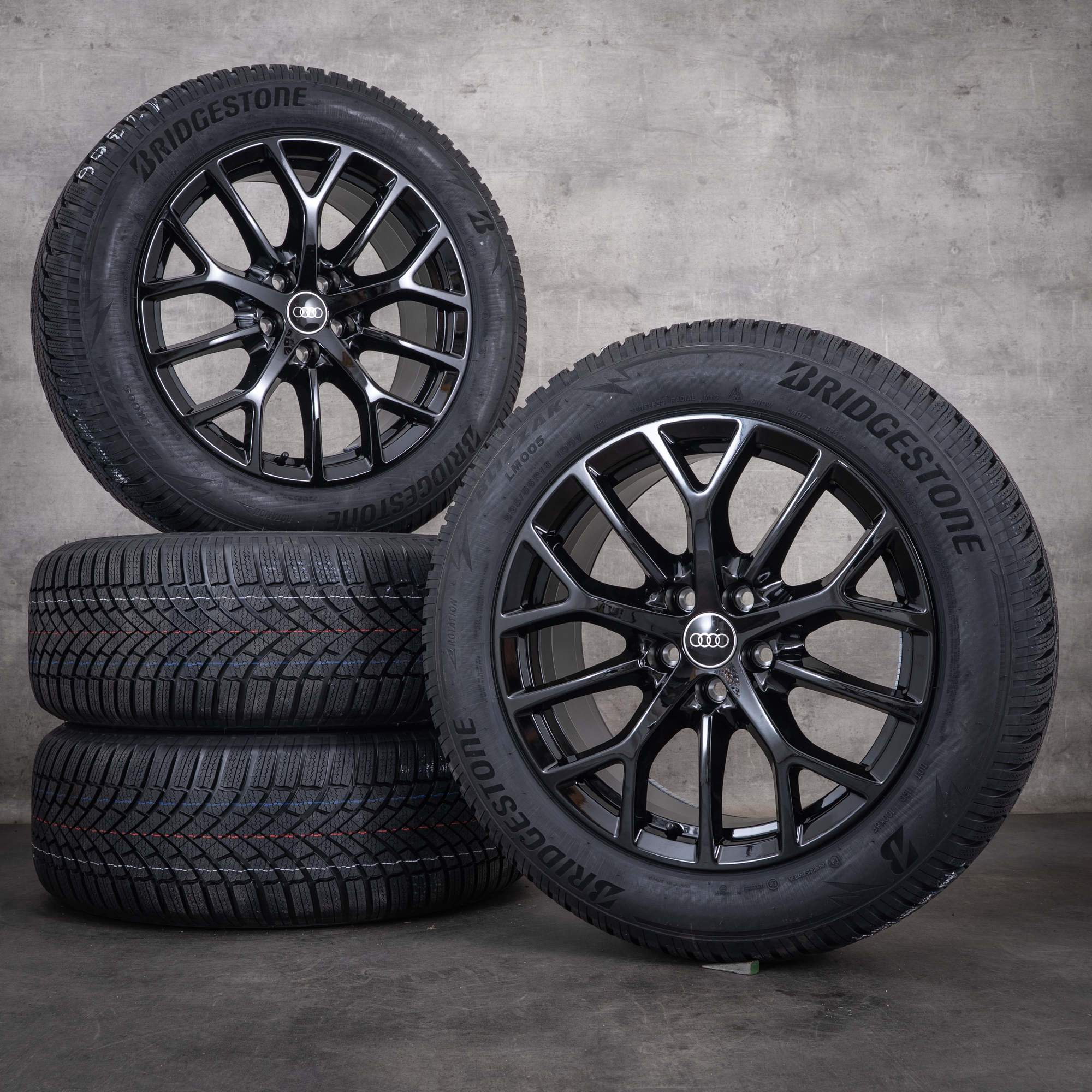 Original Audi Q3 & Sportback Winterräder 18 Zoll FJ Felgen 83H601025P schwarz glanz
