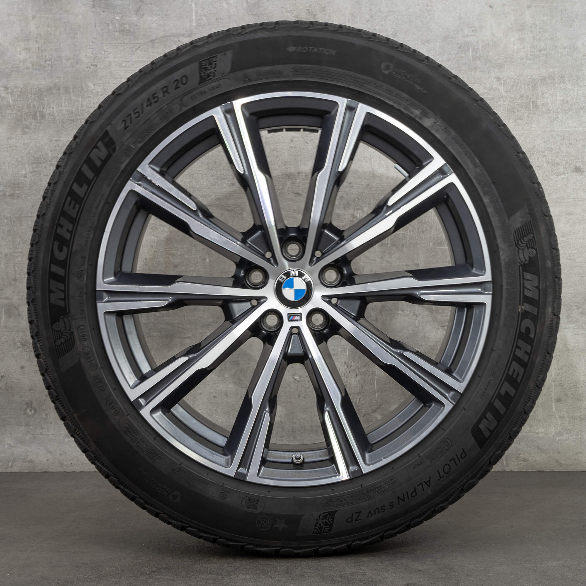 BMW 20 inch rims X5 G05 X6 G06 Styling M740 winter tires OEM wheels