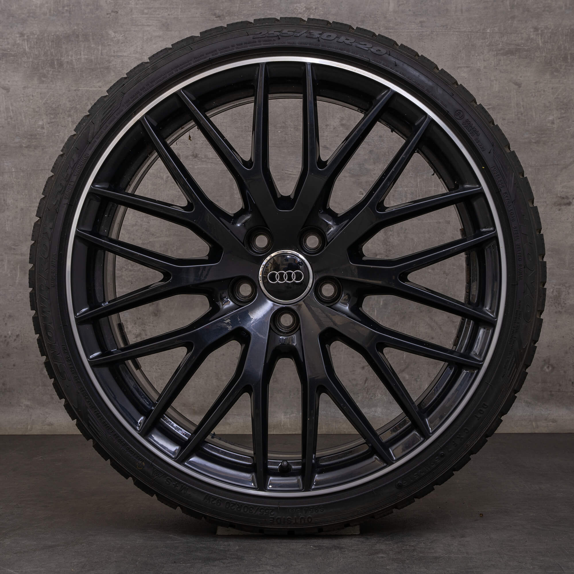 Originali Audi TT TTS TTRS cerchi estivi FV 8S da 20 pollici 8S0601025AR nero lucido tornito