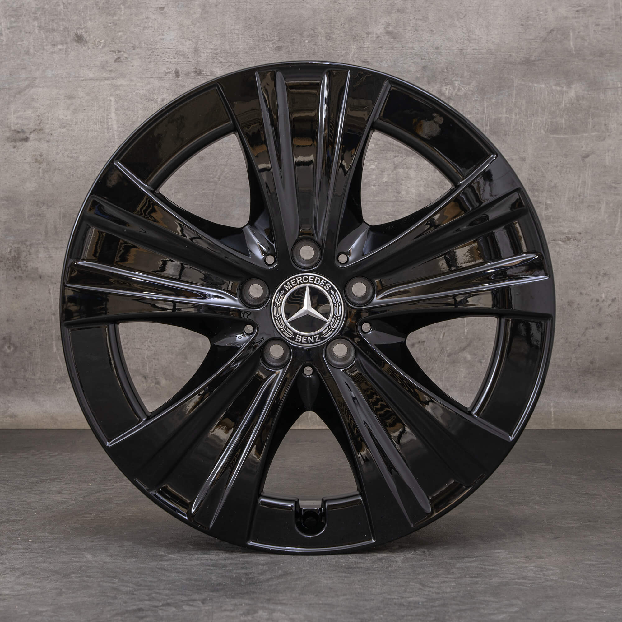 Oryginał Mercedes Benz Klasa E Felgi 18 cali W213 S213 C238 A238 A2134013700 A2134015300 czarny błyszczący