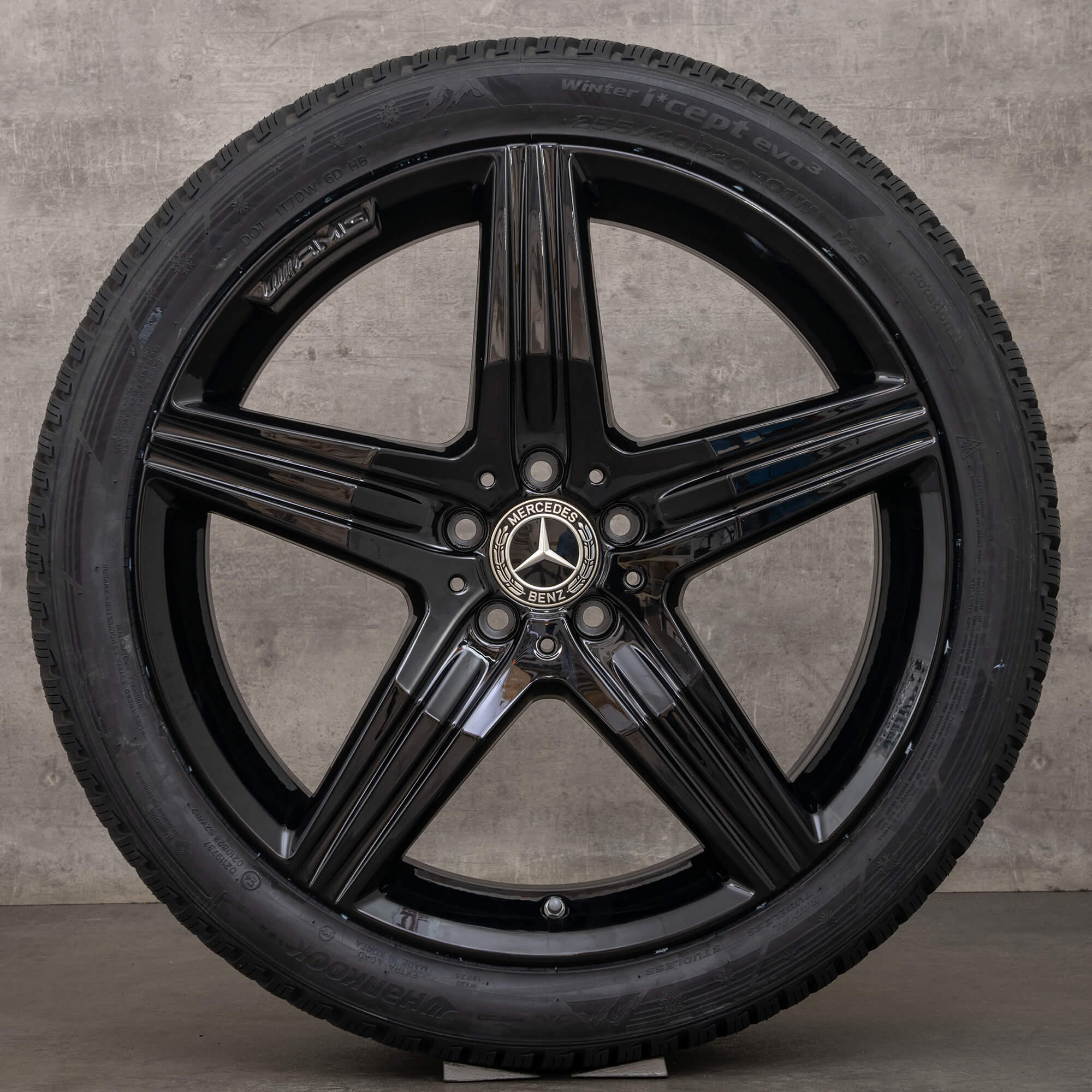 Oryginał Mercedes Benz Klasa S S63 S65 AMG koła W222 20 cali letnie A2224011200 czarny błyszczący
