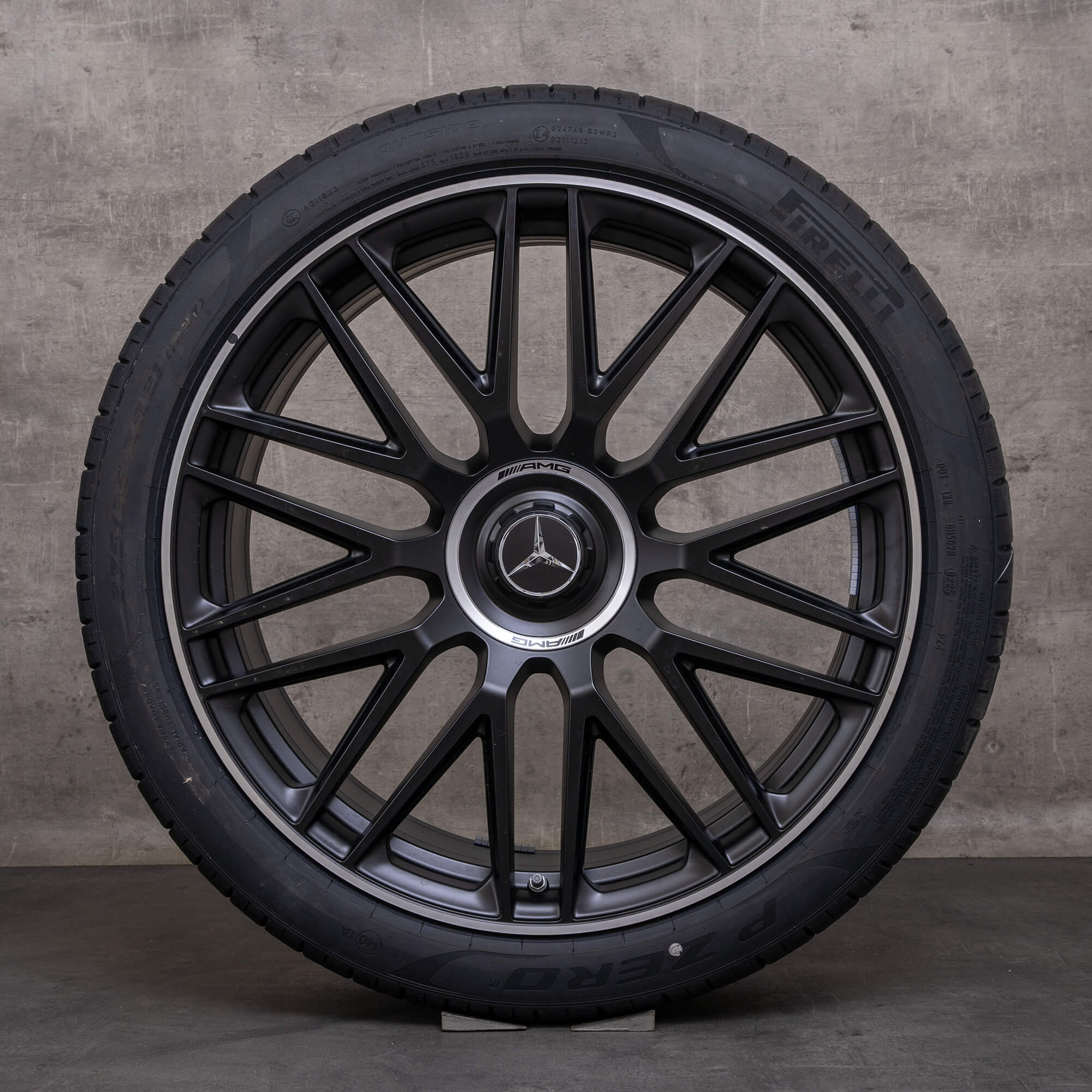 Orijinal Mercedes Benz AMG GT 43 kış jantları 21 inç C192 jantlar A2324012900 A1924010600 siyah mat parlak tornalı YENİ