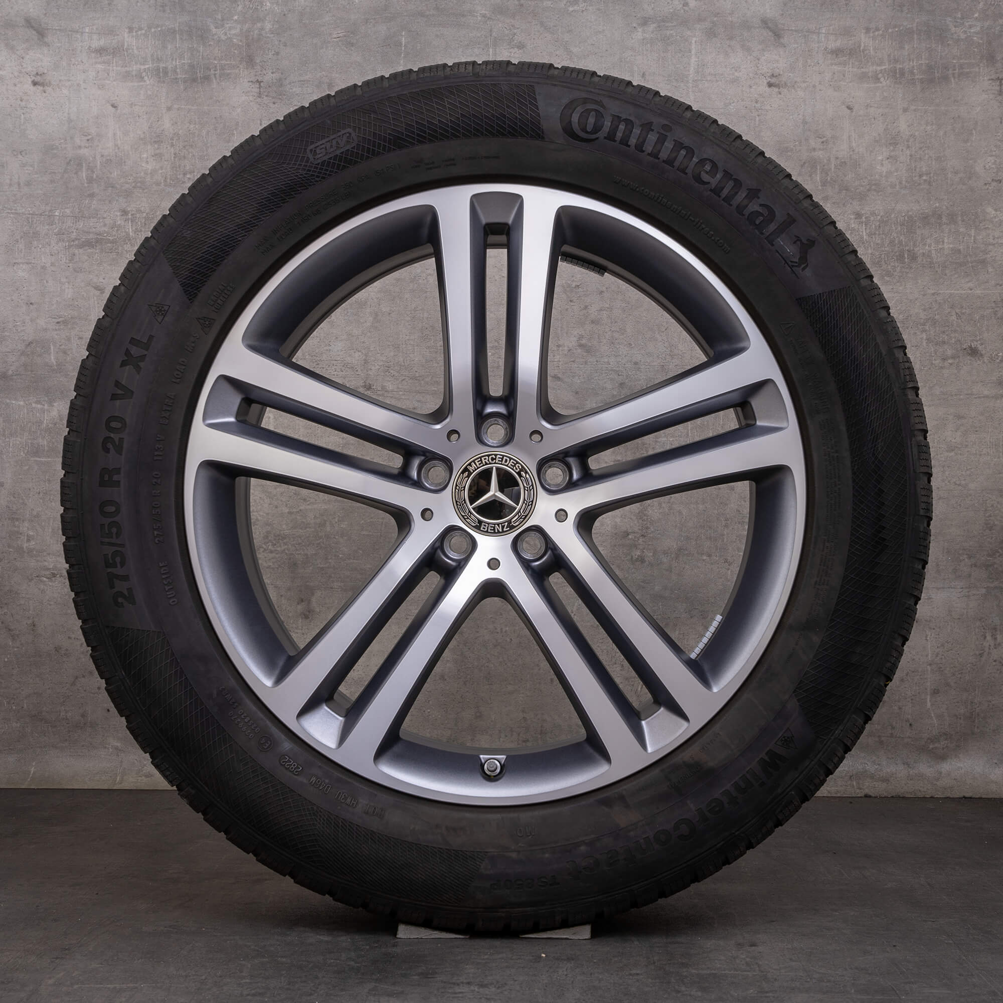 Orijinal Mercedes Benz GLE kış jant lastik 20 inç X167 SUV C167 Coupe jantlar A1674012400 A1674012500 himalaya gri mat parlak tornalanmış