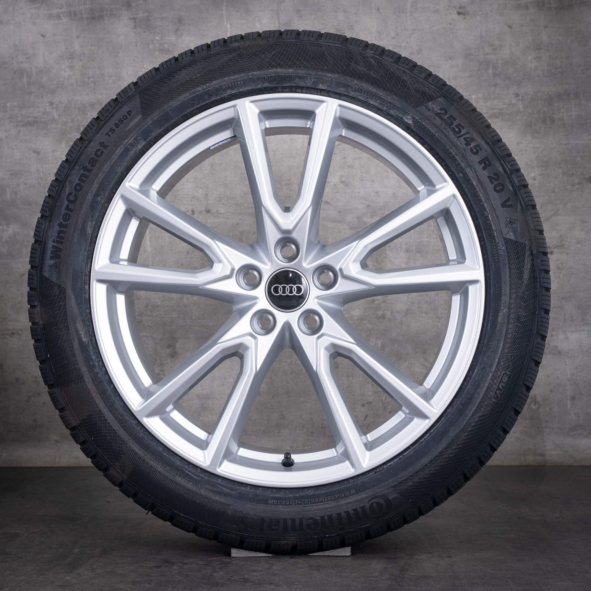 OEM Audi Q5 SQ5 winter wheels 20inch FY rims Vox Design 80A071490C Glossy Silver NEW - wheel 4 of 4