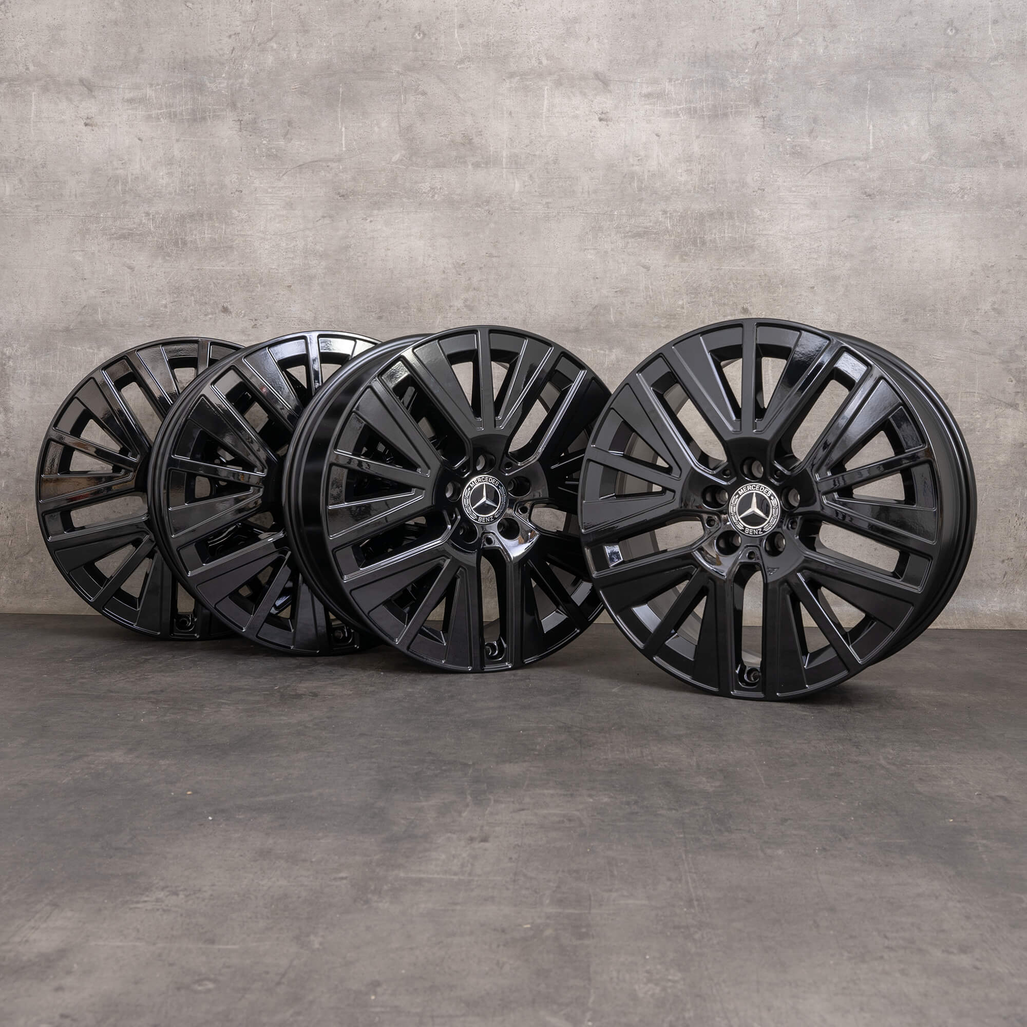 Autentico Mercedes Benz GLC & 43 AMG 4Matic cerchi 19 pollici X253 C253 A2534014900 nero lucido