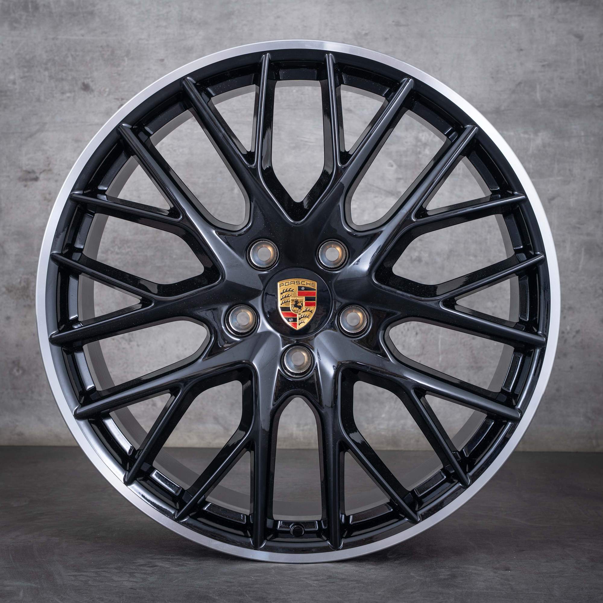 Alkuperäiset Porsche Panamera vanteet 21 tuumaa 971 971601025D musta kiillotettu UUTUUS