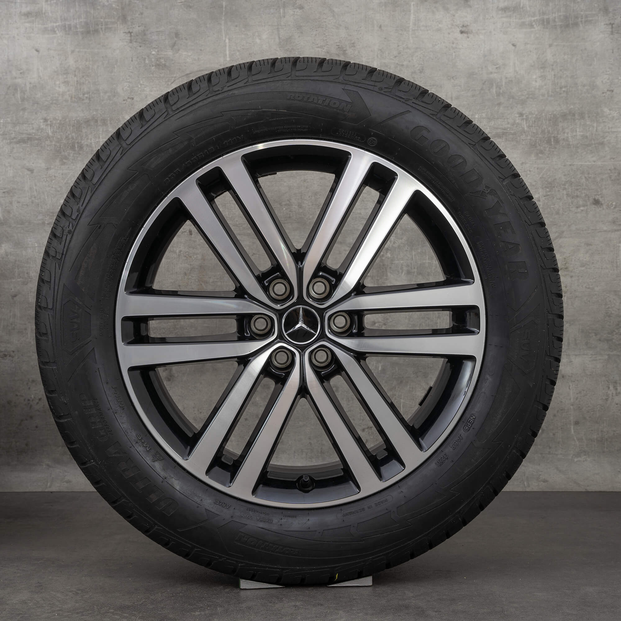 Oryginalał Mercedes Benz Klasa X koła zimowe 19 cali W470 felgi N849012 czarne polerowane toczone