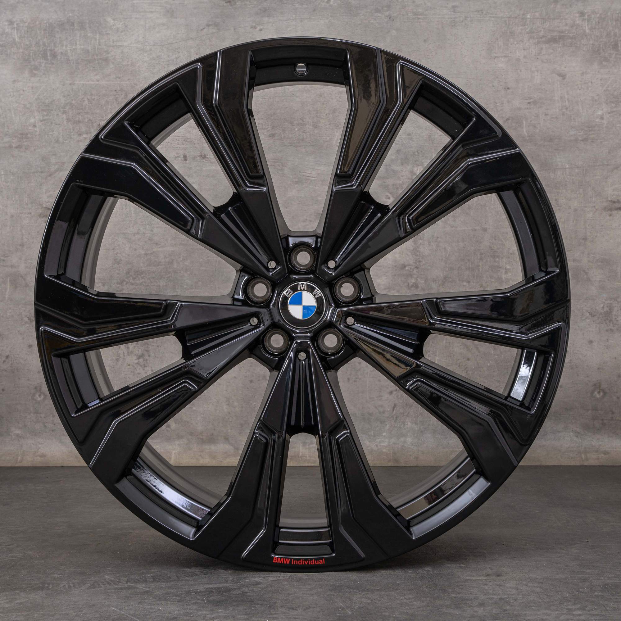 Oryginalne felgi BMW X7 23 cale G07 Styling 914 7916264 7916269 czarny błyszczący