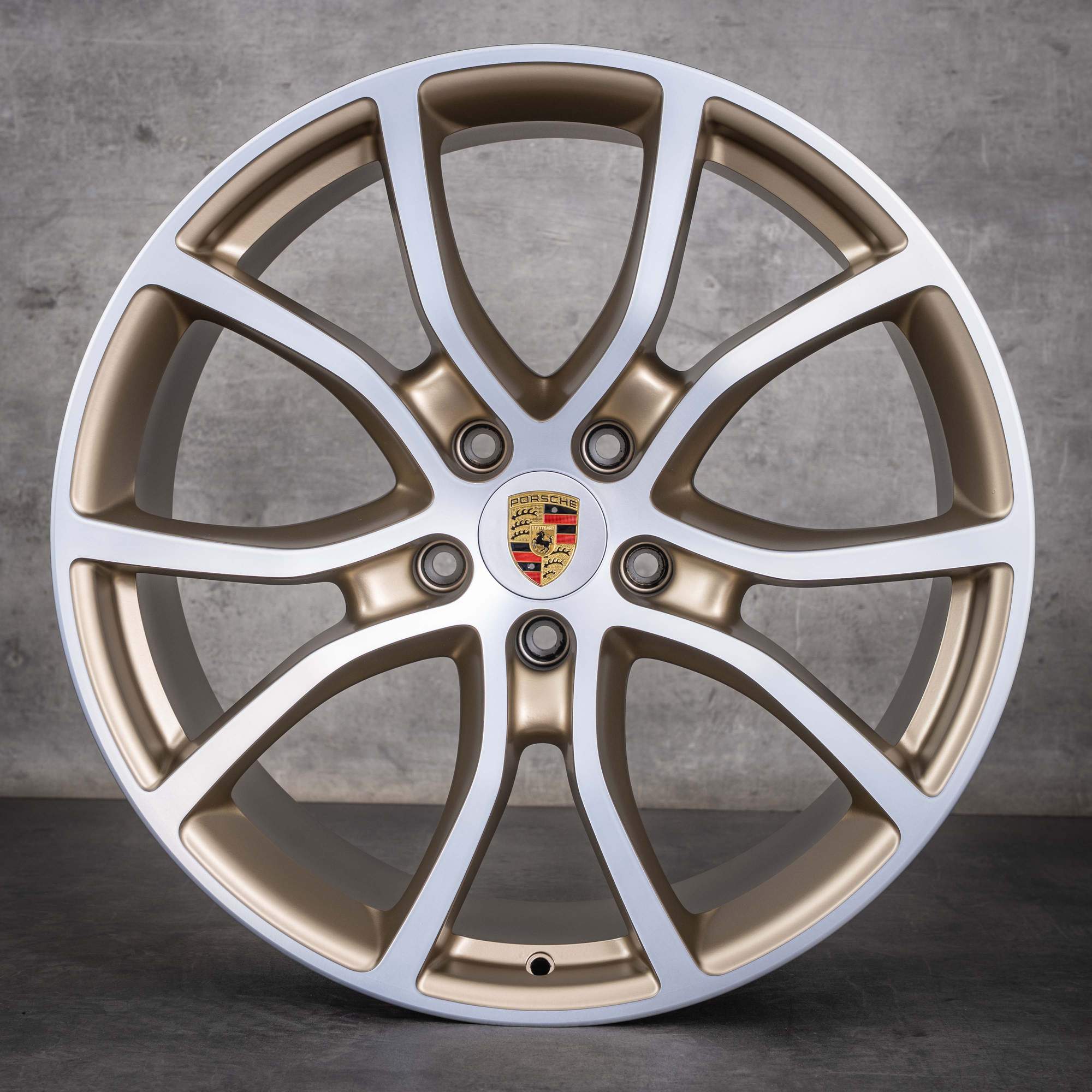 Oryginalne felgi do Porsche Cayenne Coupe 9YA I II 21 cali 9Y0601025BH 9Y3601025AD z neodymu matowe z diamond cut NOWE