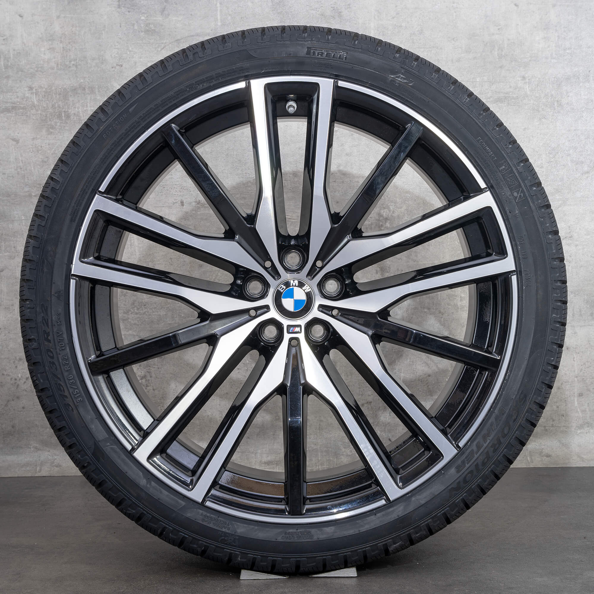 Jantes BMW 22 pouces X5 G05 X6 G06 jantes alloy pneus hiver roues M742