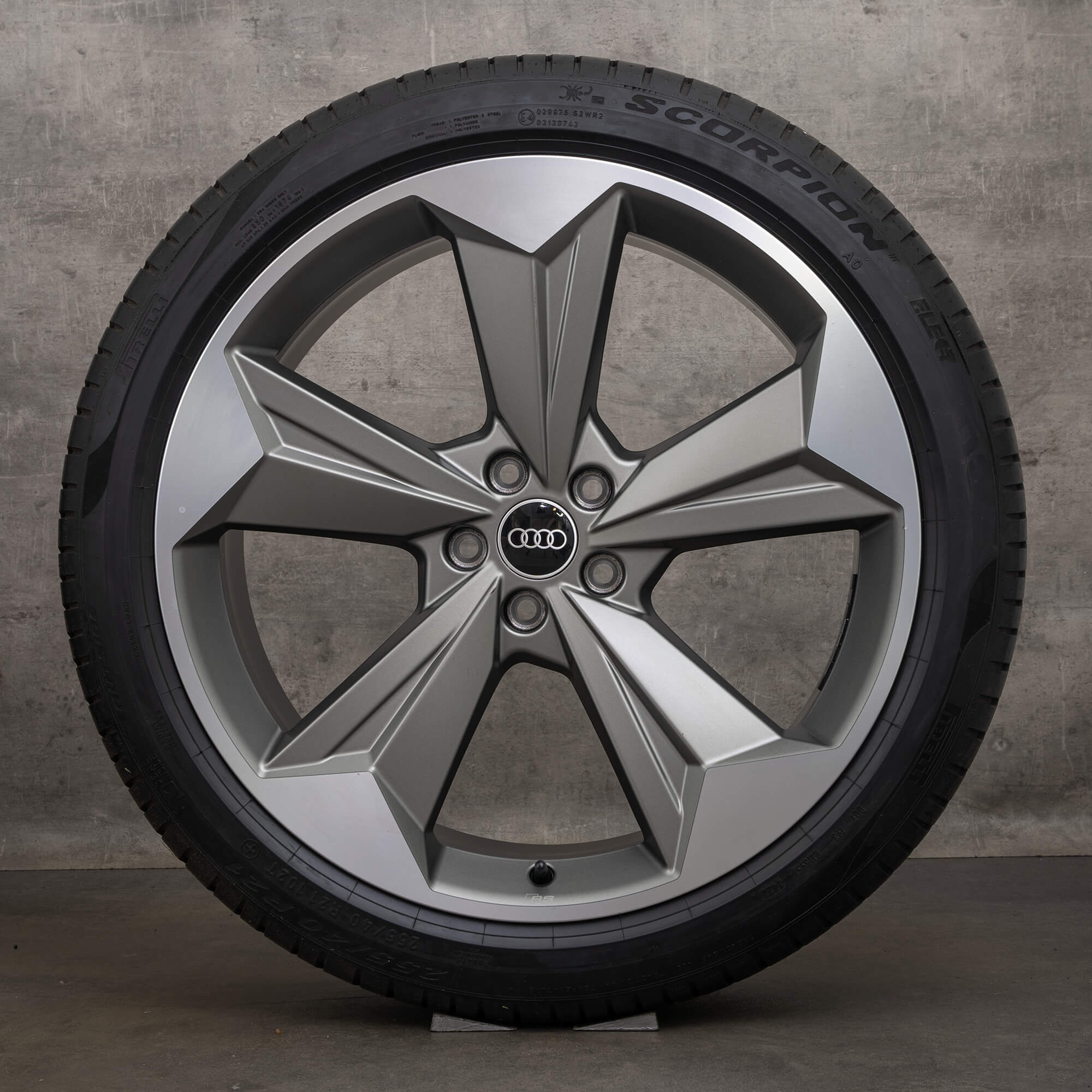 Oryginał Audi Q4 & Sportback SUV 21 cali Felgi Opony zimowe 89A601025 89A601025R Rotor Evo brązowy matowy