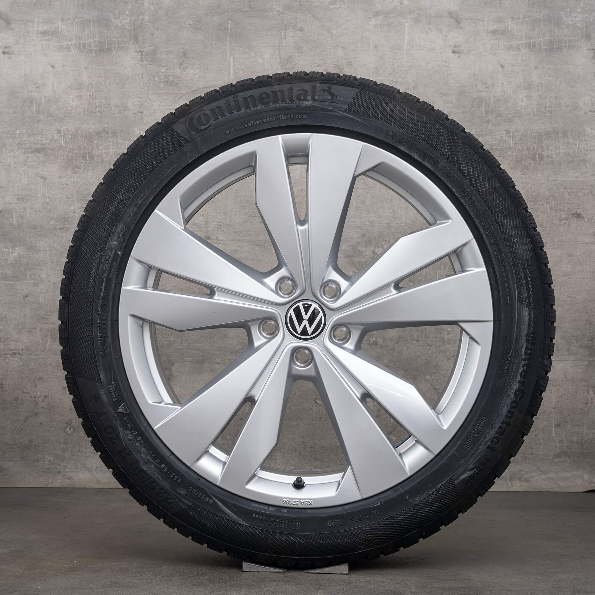 Alkuperäiset VW ID.4 ID.5 talvirenkaat 20 tuuman E2 vanteet Loen 11A071490 hopea UUSI