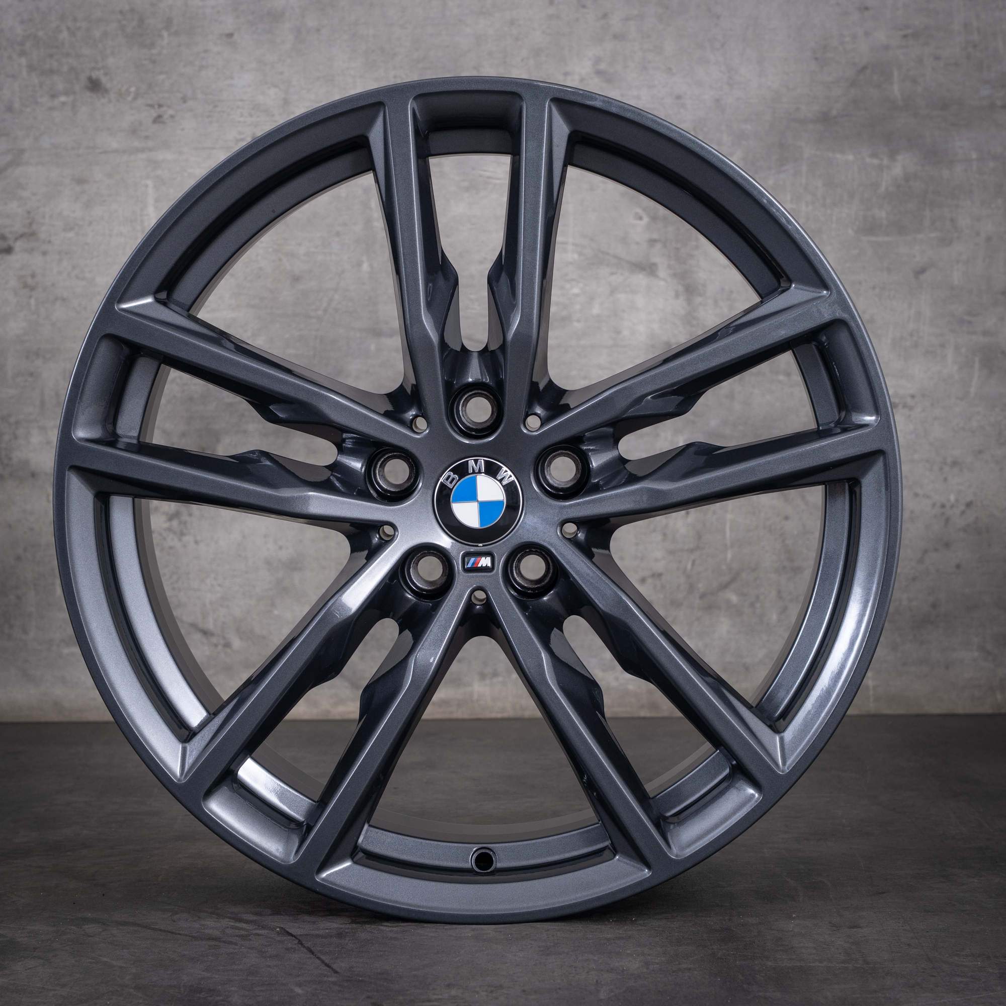 Orijinal BMW X3 X4 19 inç G01 G02 Jantlar Styling 698 M 8093921 gece mavisi parlak